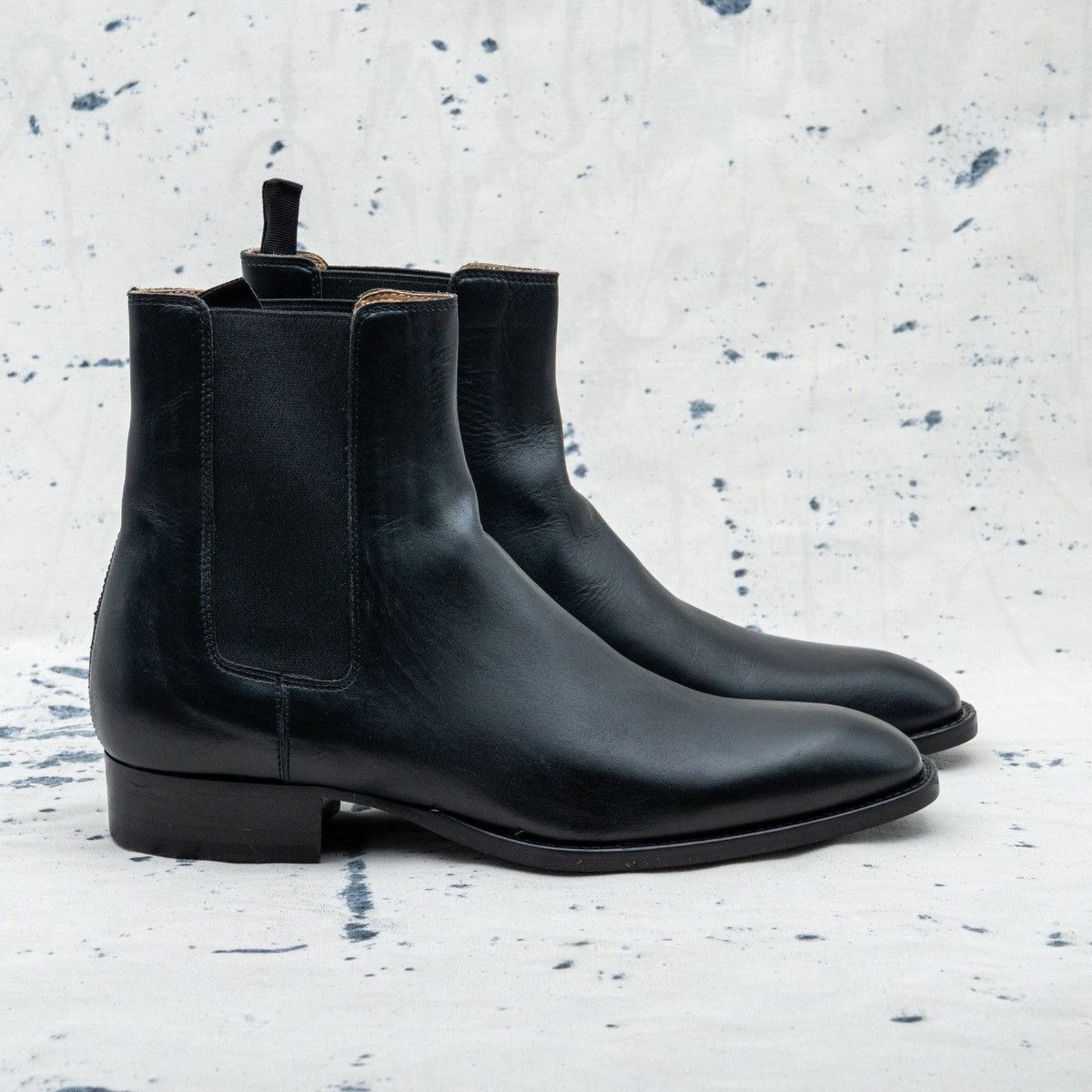 Sandro Sandro paris classic mens black leather chelsea boots Size US 11 / EU 44 - 3 Thumbnail