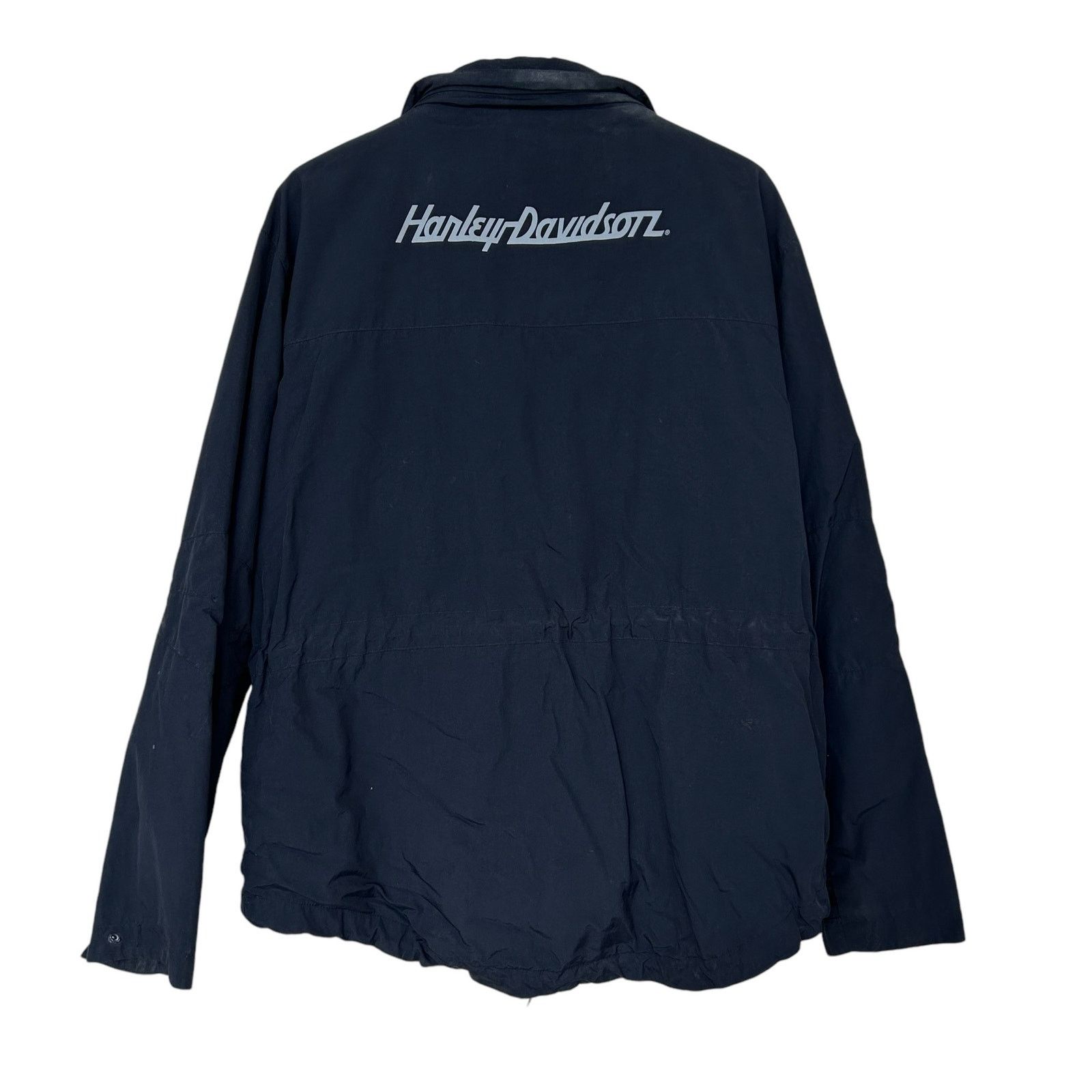 Harley Davidson Harley Davidson Black Spell Out Jacket Sz L Size US L / EU 52-54 / 3 - 6 Thumbnail