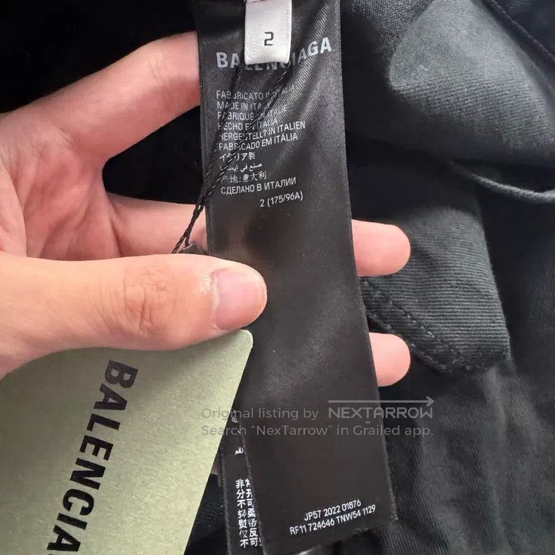 Balenciaga Balenciaga Splatter Effect Denim Jacket Size US M / EU 48-50 / 2 - 7 Thumbnail