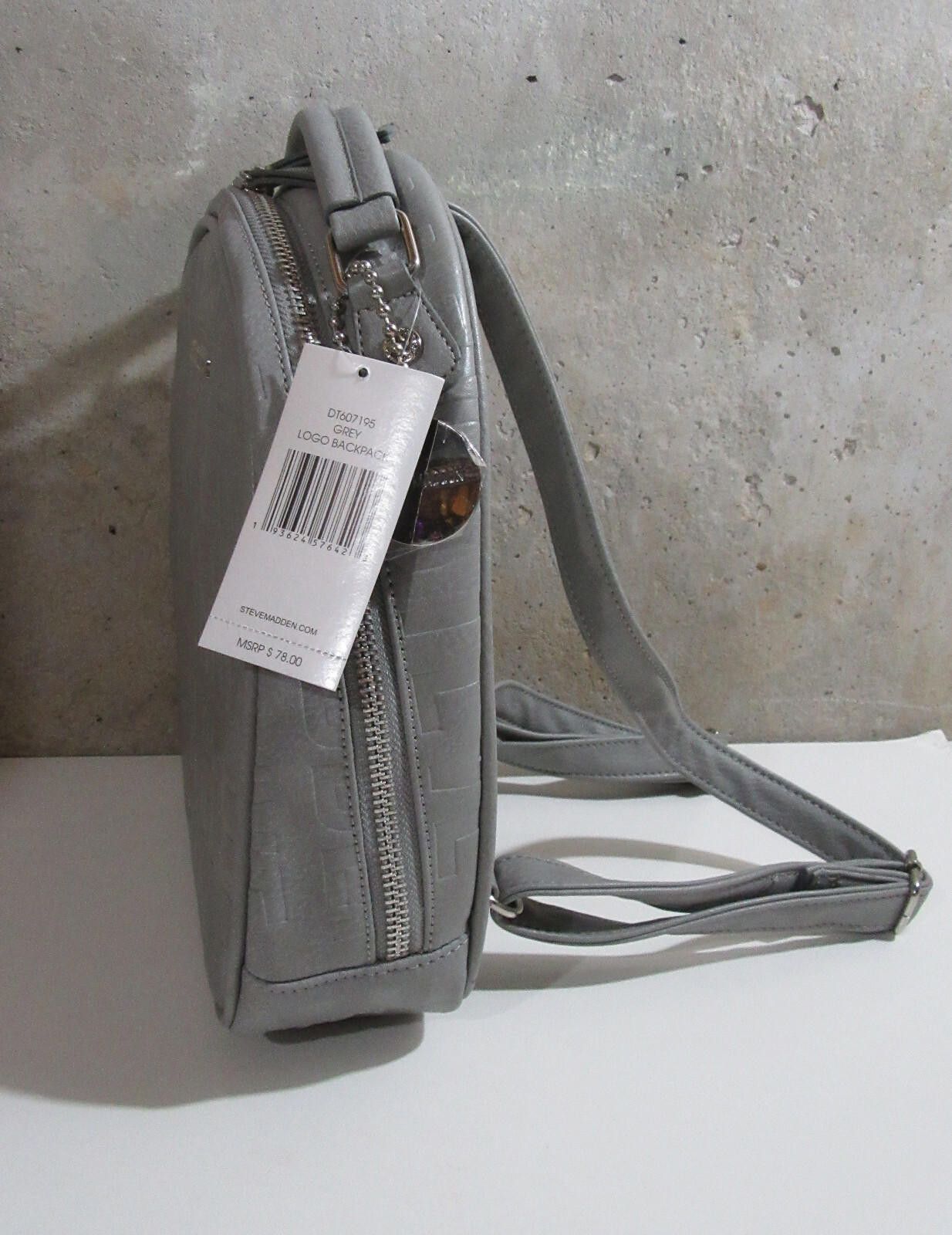 Steve Madden Steve Madden Logo Backpack Grey Size ONE SIZE - 7 Thumbnail