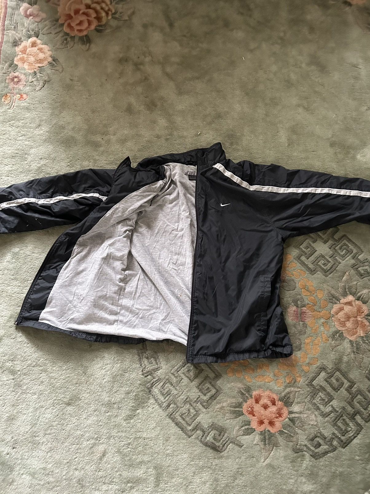 Nike × Vintage Vintage Black Nike Windbreaker Size US XL / EU 56 / 4 - 2 Thumbnail
