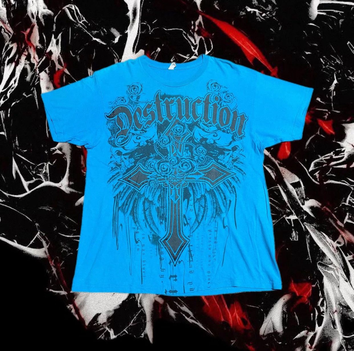 Other Destruction Affliction Y2K baggy tee Size US XL / EU 56 / 4 - 1 Thumbnail