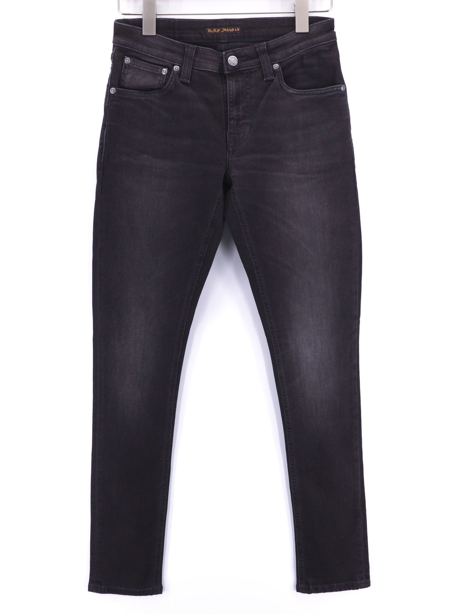 Nudie Jeans SKINNY LIN W29/L32 Black Habit Dark Denim Jeans 80473 Size US 29 - 1 Thumbnail