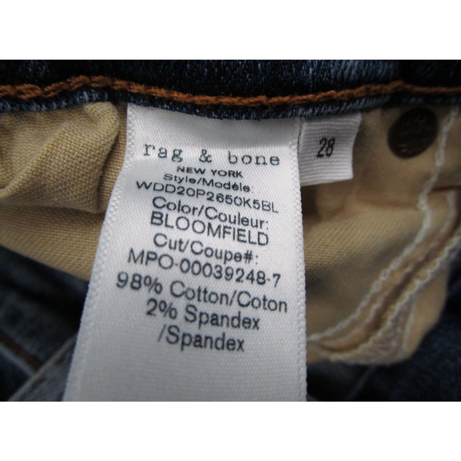 Rag & Bone Rag Bone Jeans Women 28 Blue Cate Mid Rise Skinny Distressed Denim 28x29 Womens Size 28" / US 6 / IT 42 - 4 Thumbnail