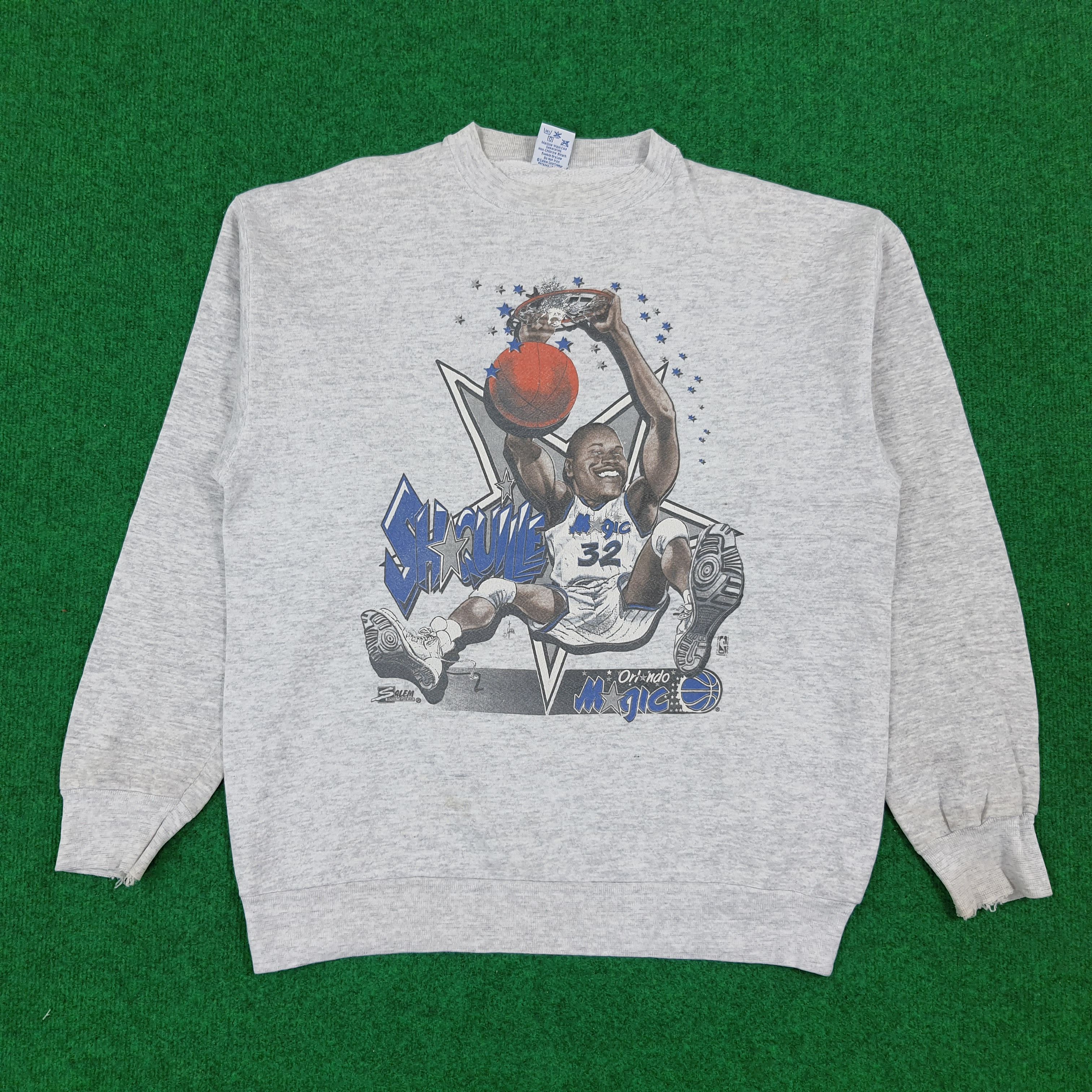 NBA × Salem Sportswear × Vintage Vintage Shaquille O'Neal Orlando Magic NBA Sports Sweatshirt Size US M / EU 48-50 / 2 - 1 Thumbnail