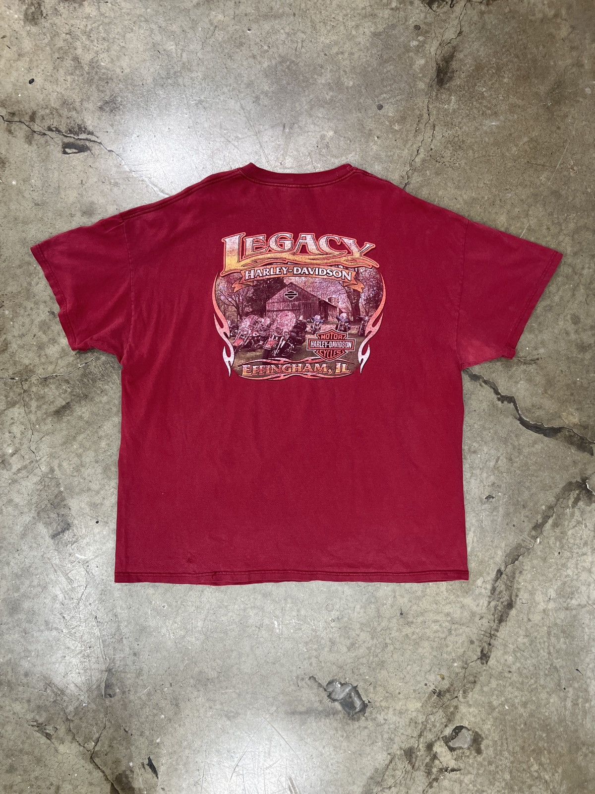 Harley Davidson Vintage 2006 Harley Davidson Legacy Motorcycle Tee XXXL Size US XXL / EU 58 / 5 - 2 Thumbnail