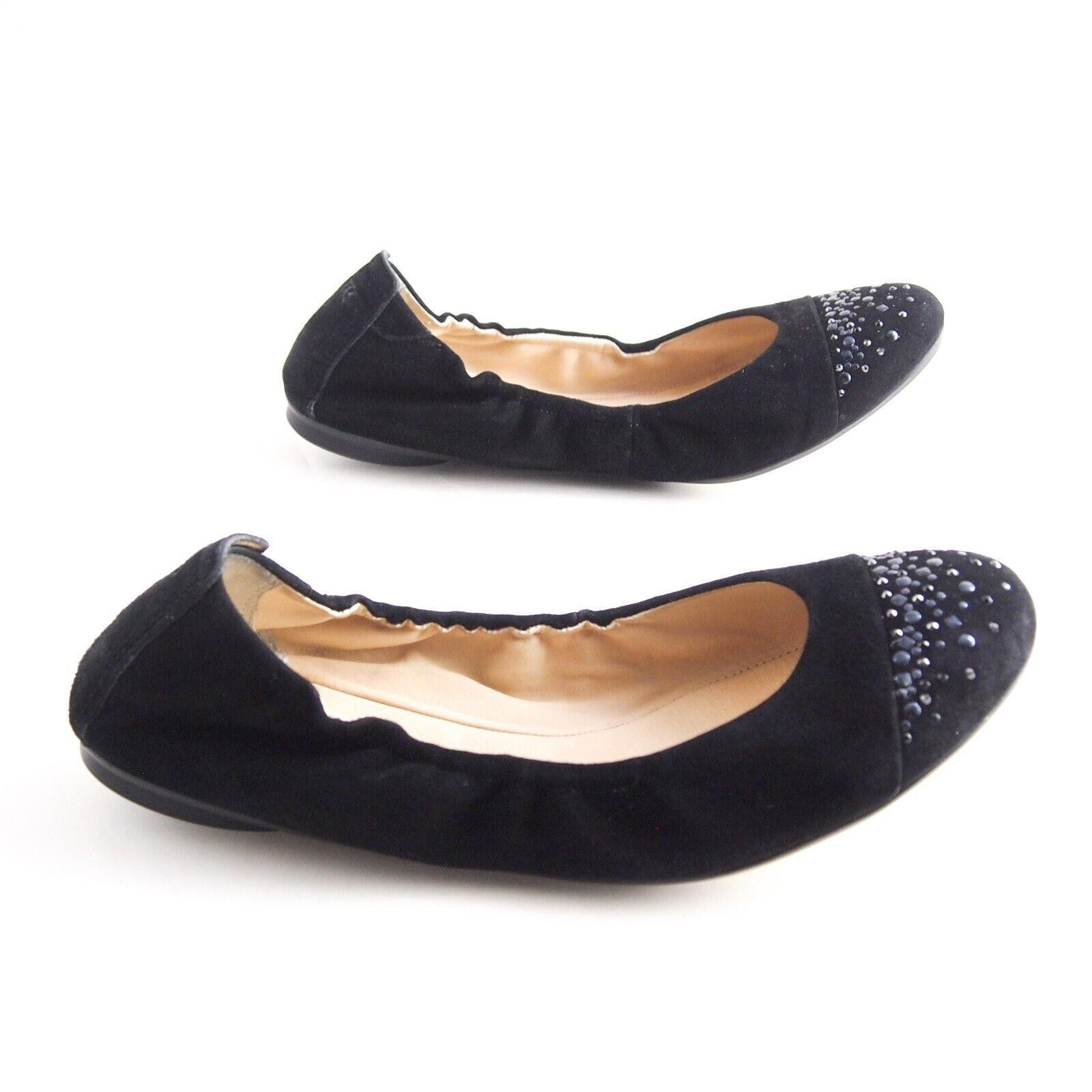 Designer Paul Green Ballet Flats Black Suede Studded US 9.5 UK 7 Size US 9.5 / IT 39.5 - 5 Thumbnail