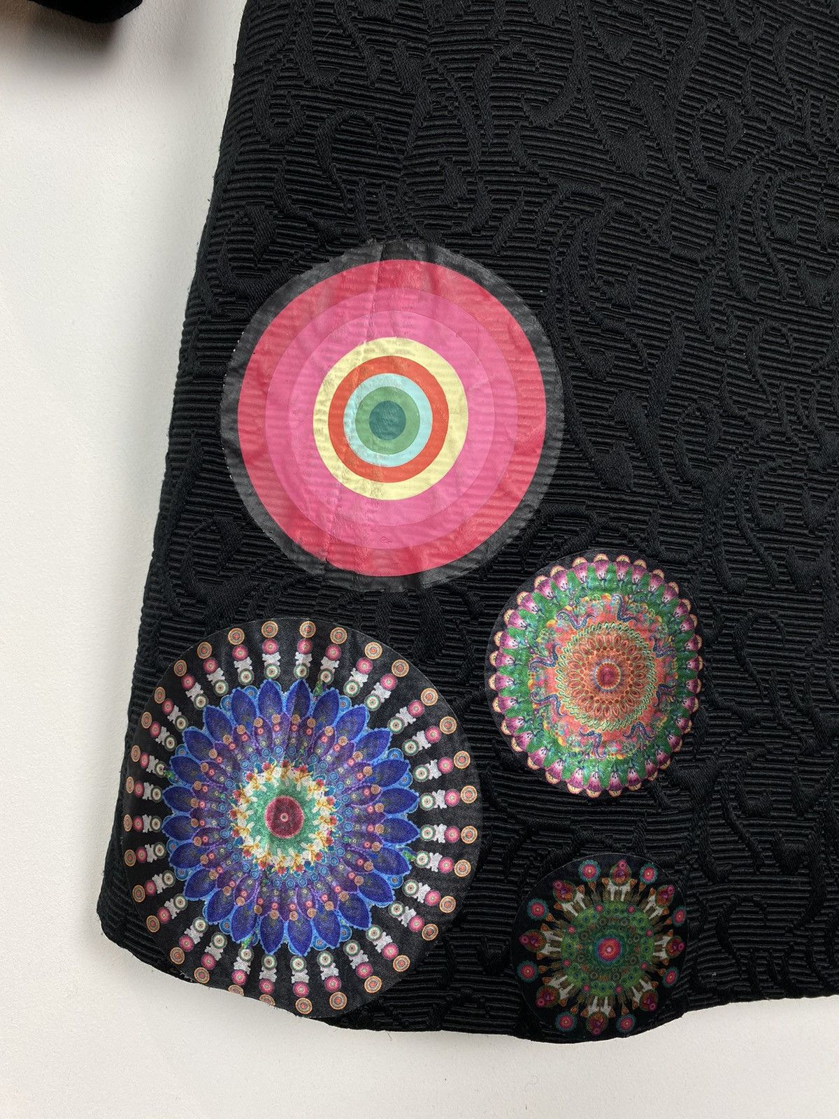 Desigual Desigual Black Pakaian Wanita Button-Through Coat Sz EUR36 Size XS / US 0-2 / IT 36-38 - 4 Thumbnail