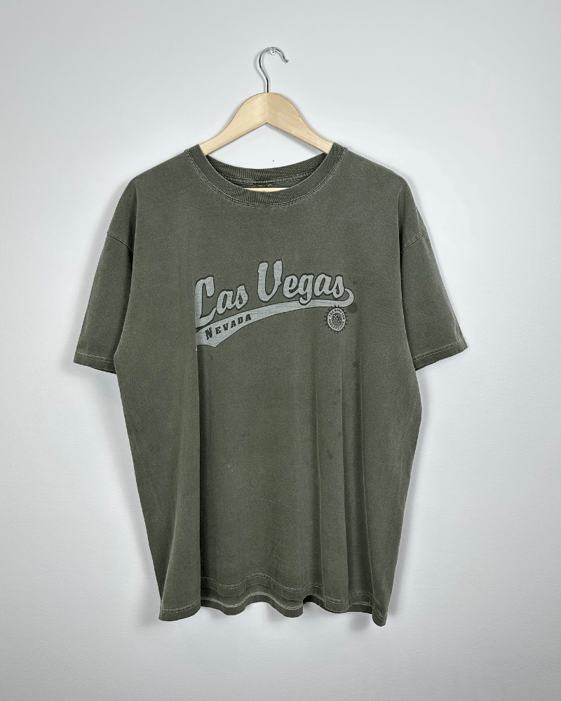 Vintage Vintage Las Vegas Nevada Hard Ten Olive Green T-Shirt Large Size US L / EU 52-54 / 3 - 3 Thumbnail