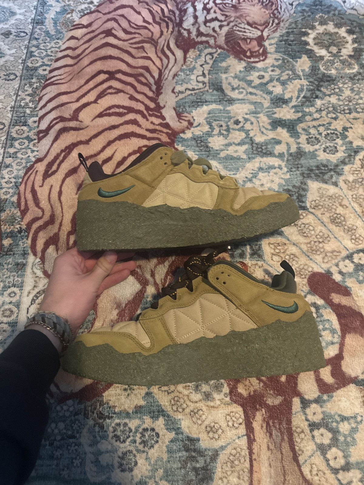Cactus Plant Flea Market × Nike Unreleased CPFM x Nike Dunk Low Mossy Green Size US 12 / EU 45 - 2 Thumbnail