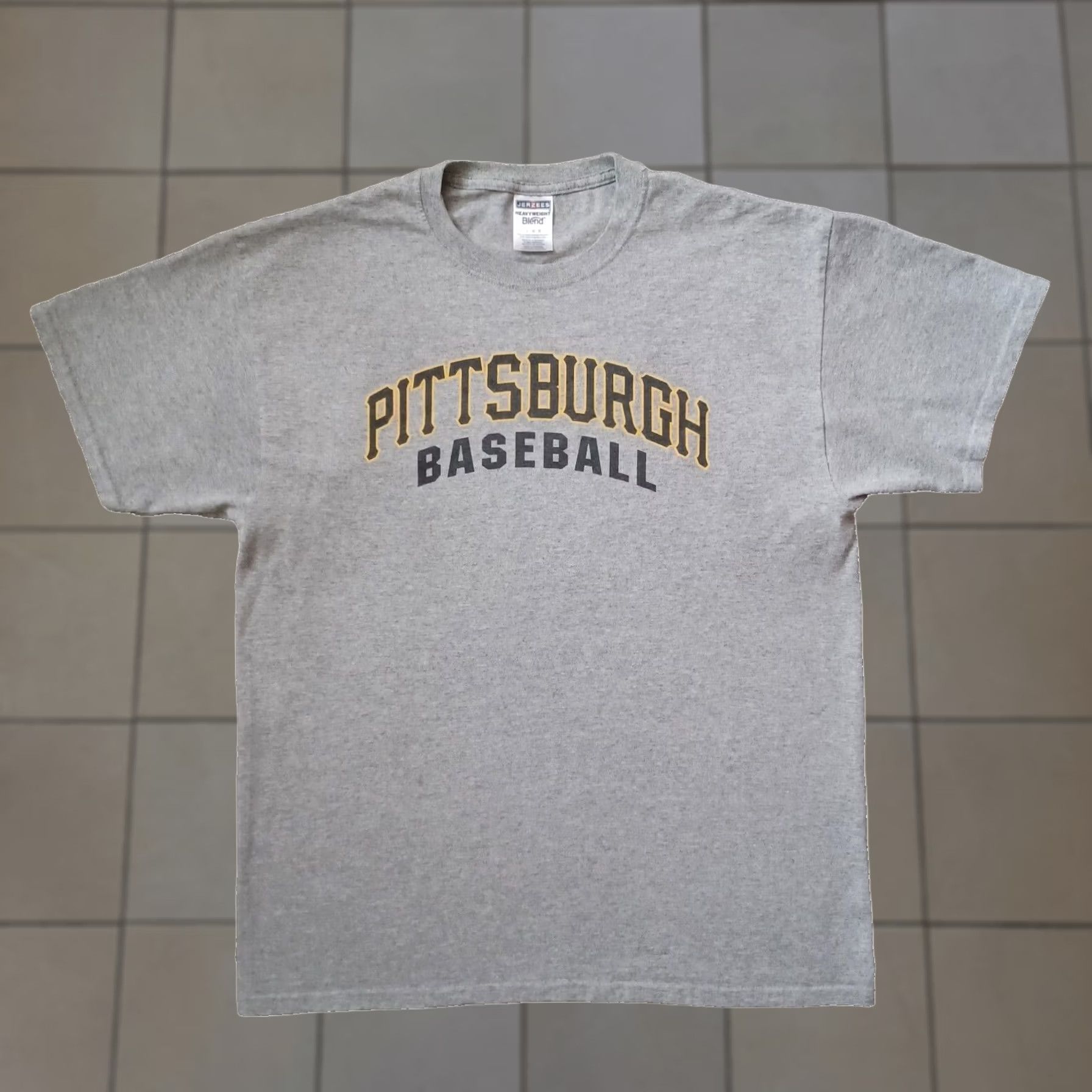 Jerzees Pittsburgh Pirates Baseball T Shirt Mens Large Gray MLB Short Sleeve Nike Shirt Size US L / EU 52-54 / 3 - 1 Thumbnail