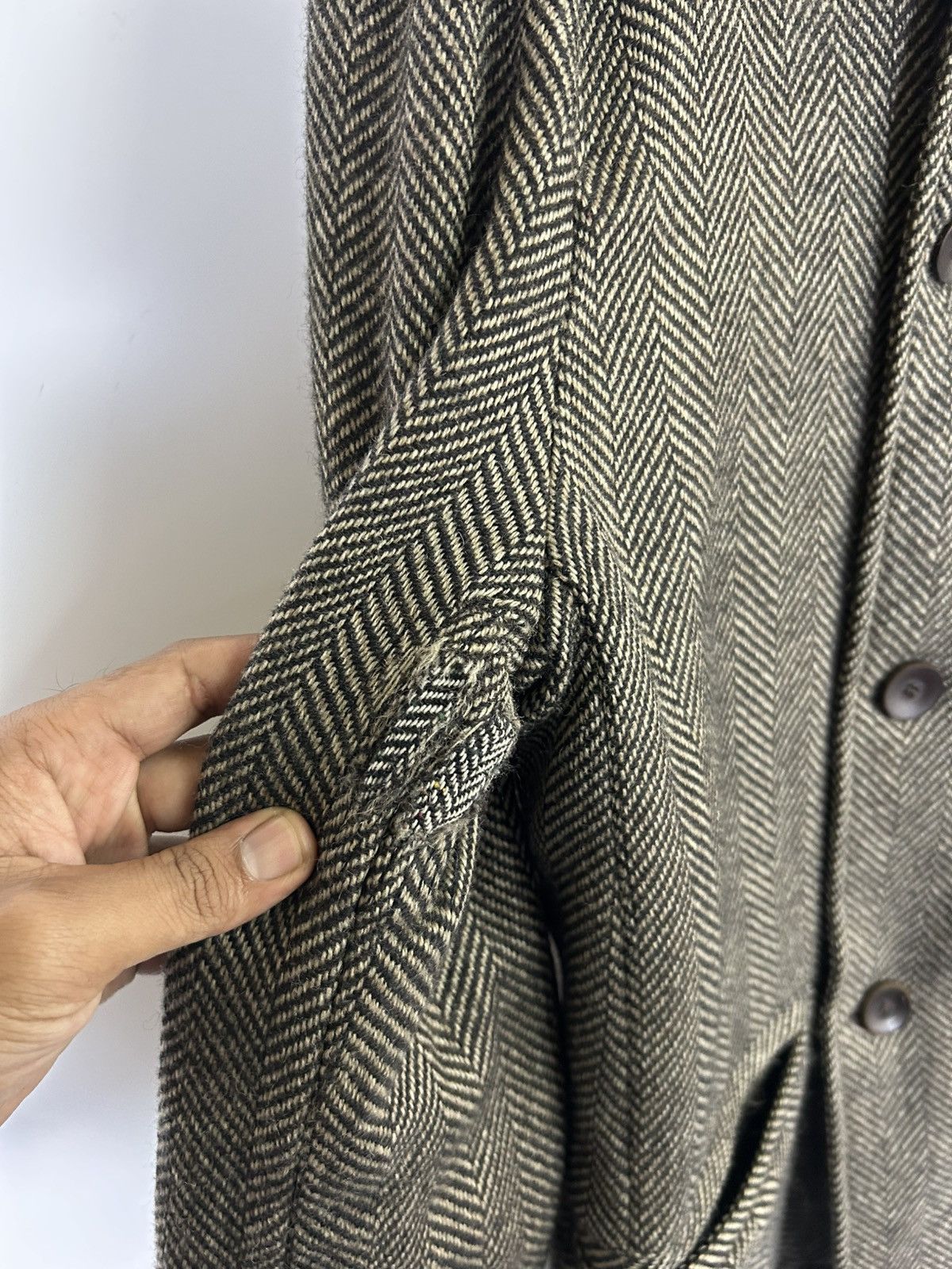 A.P.C. A.P.C. x Robert Noble Wool Herringbone Vintage Tweed Jacket Size US M / EU 48-50 / 2 - 16 Thumbnail