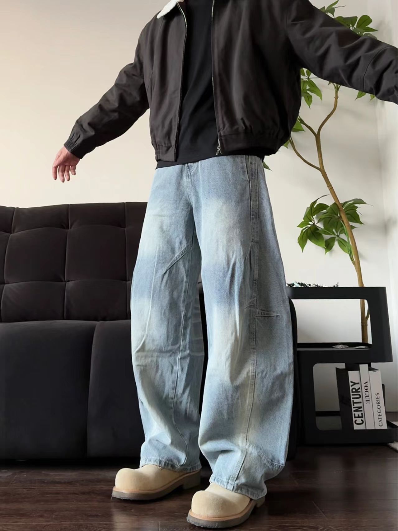 Japanese Brand × Vintage Vintage Washed and Aged Machete Loose Fit Jeans Size US 32 / EU 48 - 4 Thumbnail
