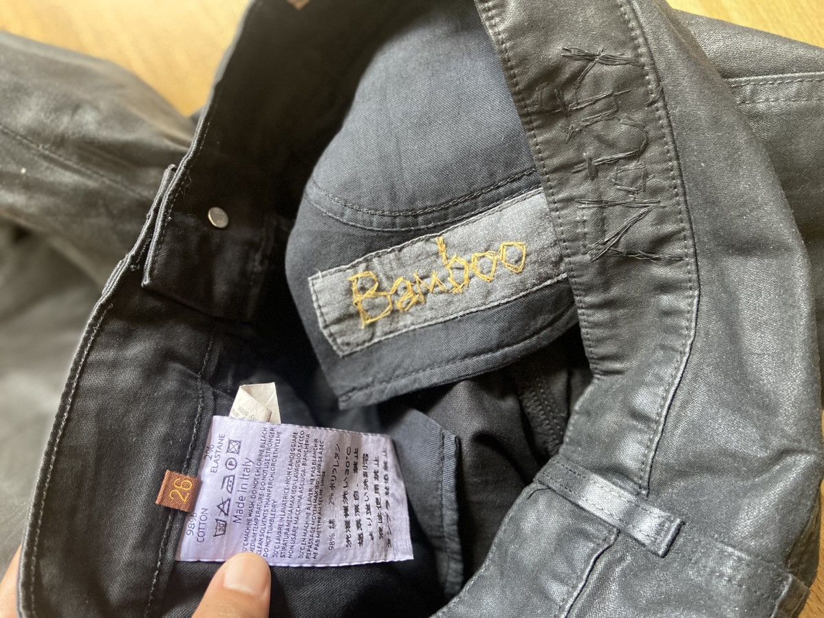 Designer × If Six Was Nine × Vintage NOTIFY BAMBOO ALL BLACK JEANS Size US 27 - 3 Thumbnail