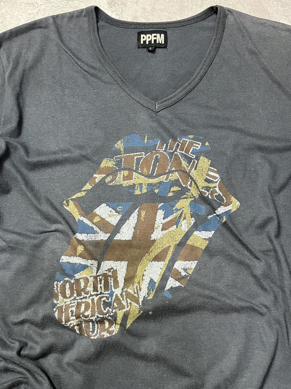 PPFM PPFM Rolling Stones Vneck y2k Size US L / EU 52-54 / 3 - 2 Thumbnail