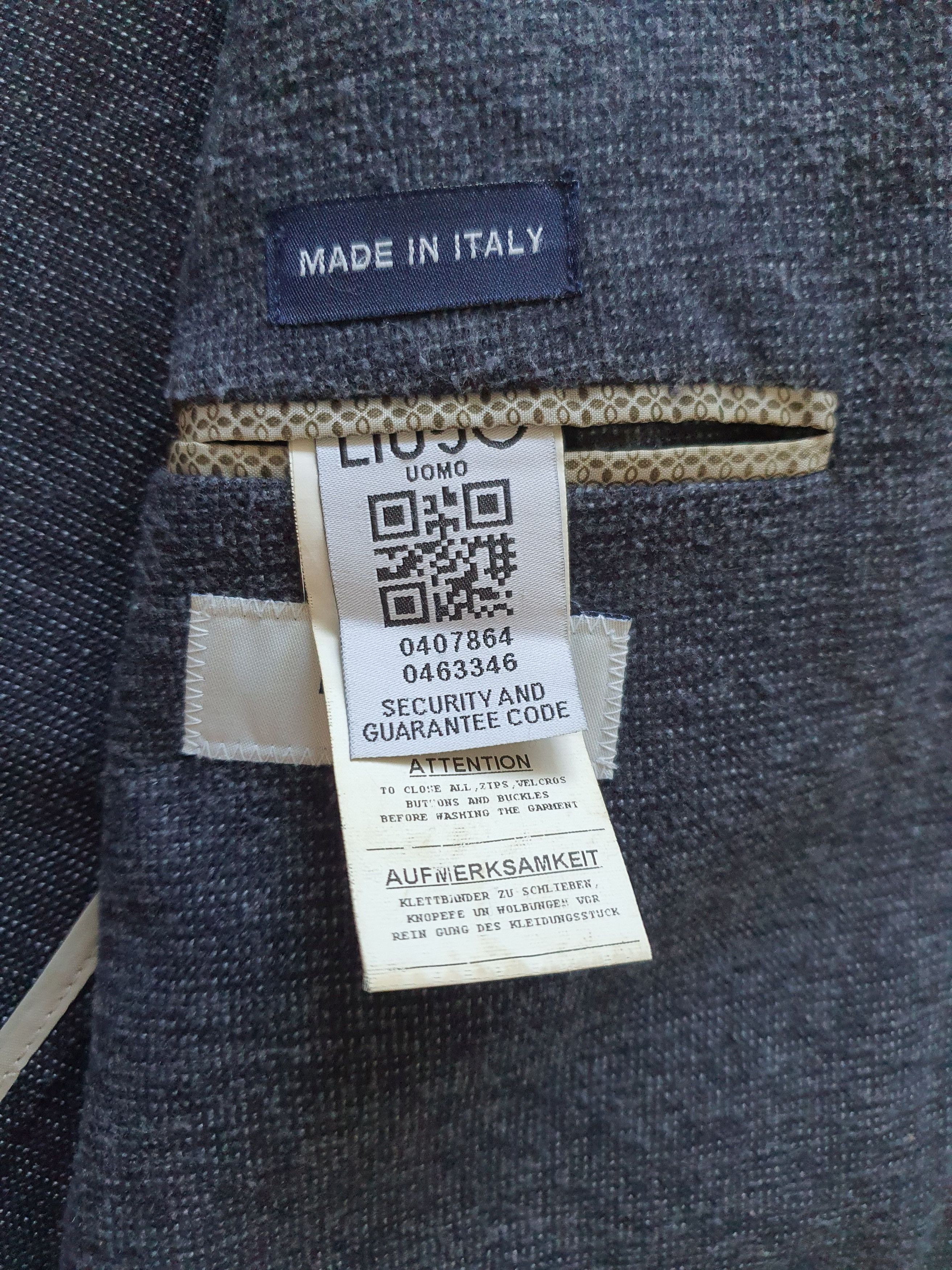 Liu Jo UOMO - Sports Coat Suit Jacket - Navy Nailhead - Sz EU 46 Size 36R - 6 Thumbnail
