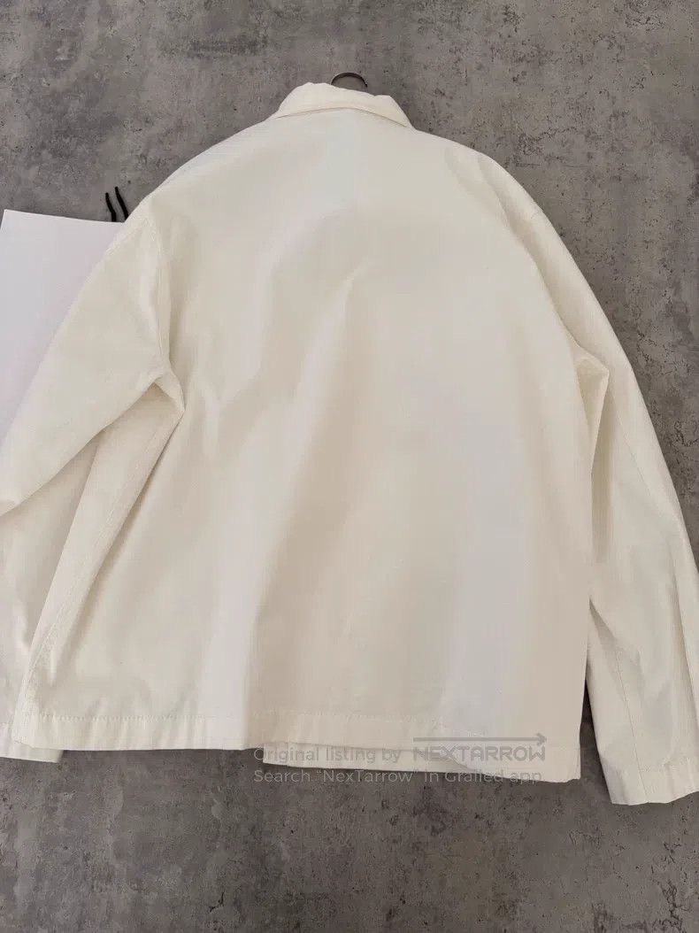 Valentino Valentino White pocket logo canvas jacket jacket Size US XL / EU 56 / 4 - 5 Thumbnail