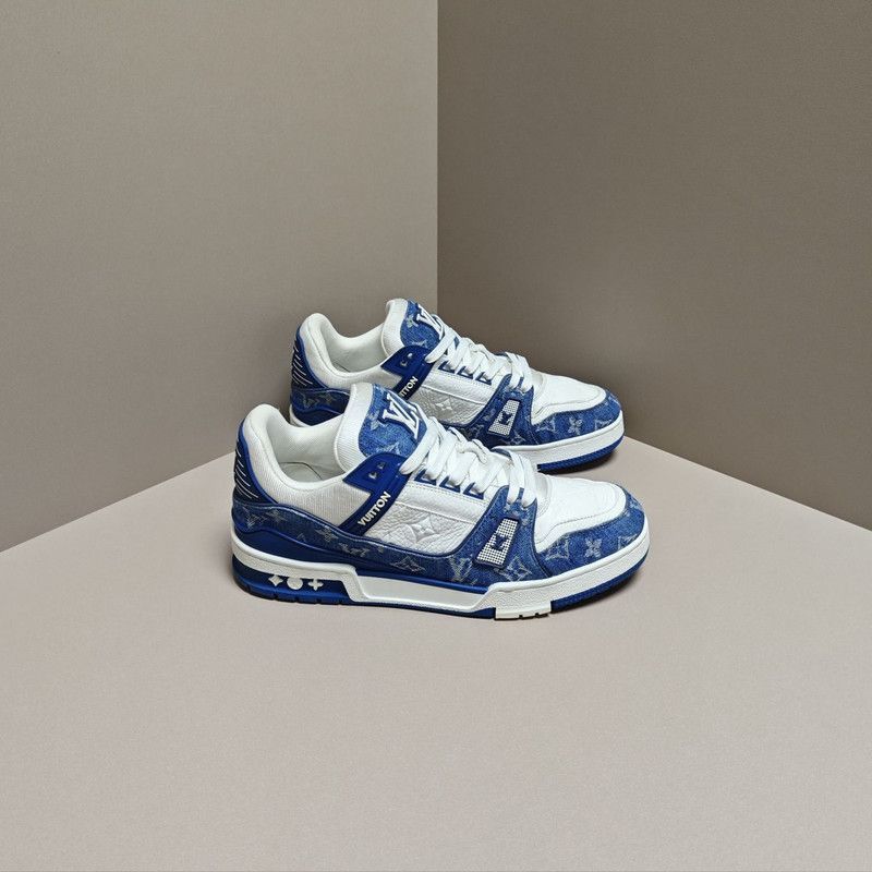Louis Vuitton Louis Vuitton Denim Leather Casual Sneakers -2508 Size US 10 / EU 43 - 6 Thumbnail