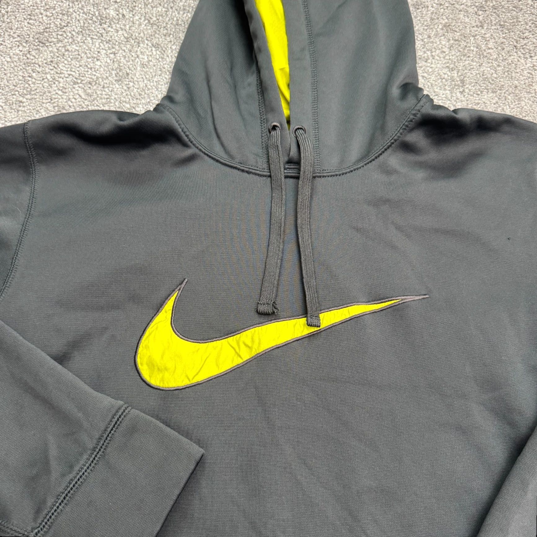 Nike Nike Therma-Fit Hoodie Mens Small Black Yellow Activewear Sweatshirt Size US S / EU 44-46 / 1 - 3 Thumbnail