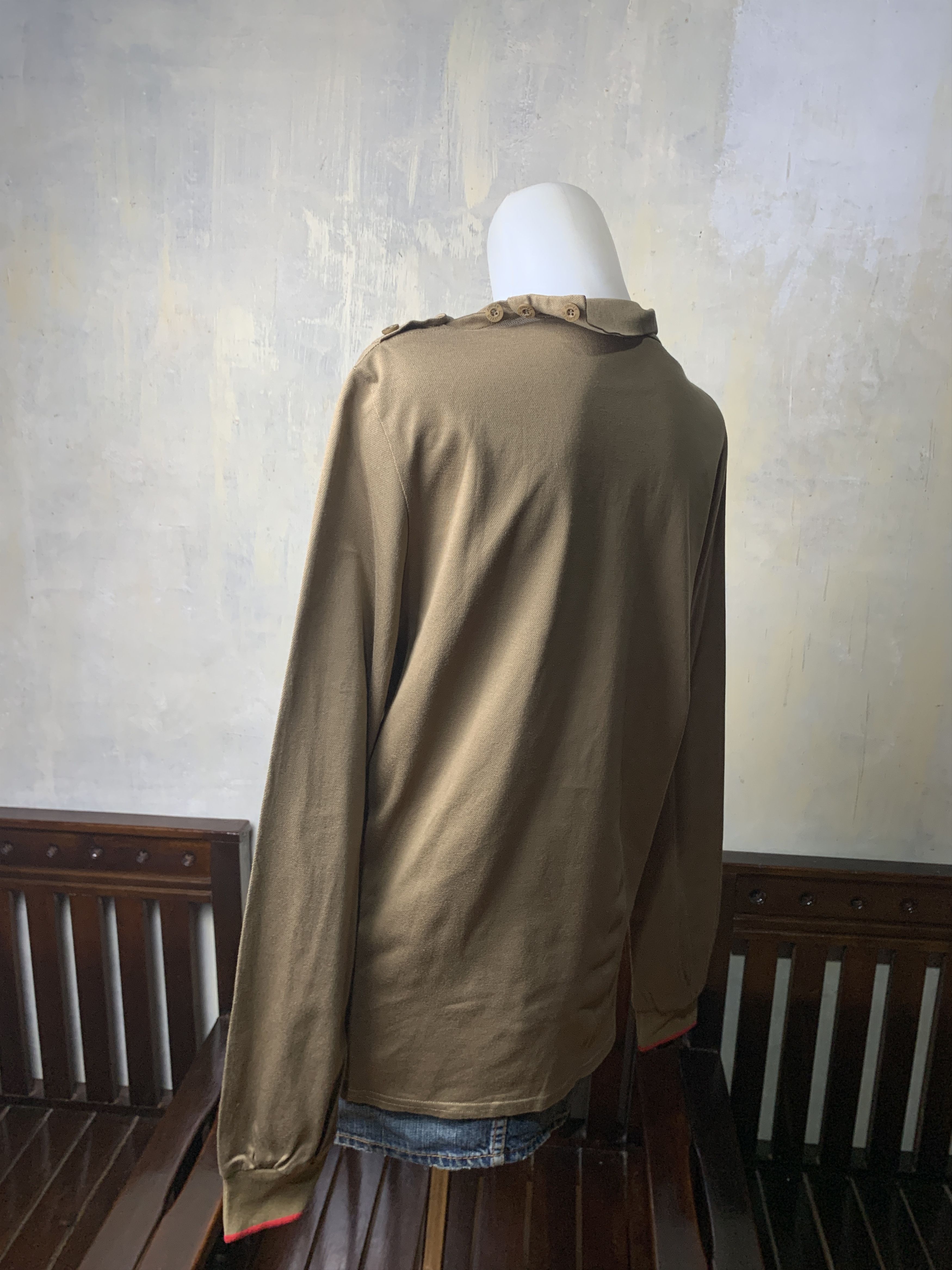 Lanvin Lanvin Sports Brown Side Button Golf Sleeve (L) Size L / US 10 / IT 46 - 3 Thumbnail