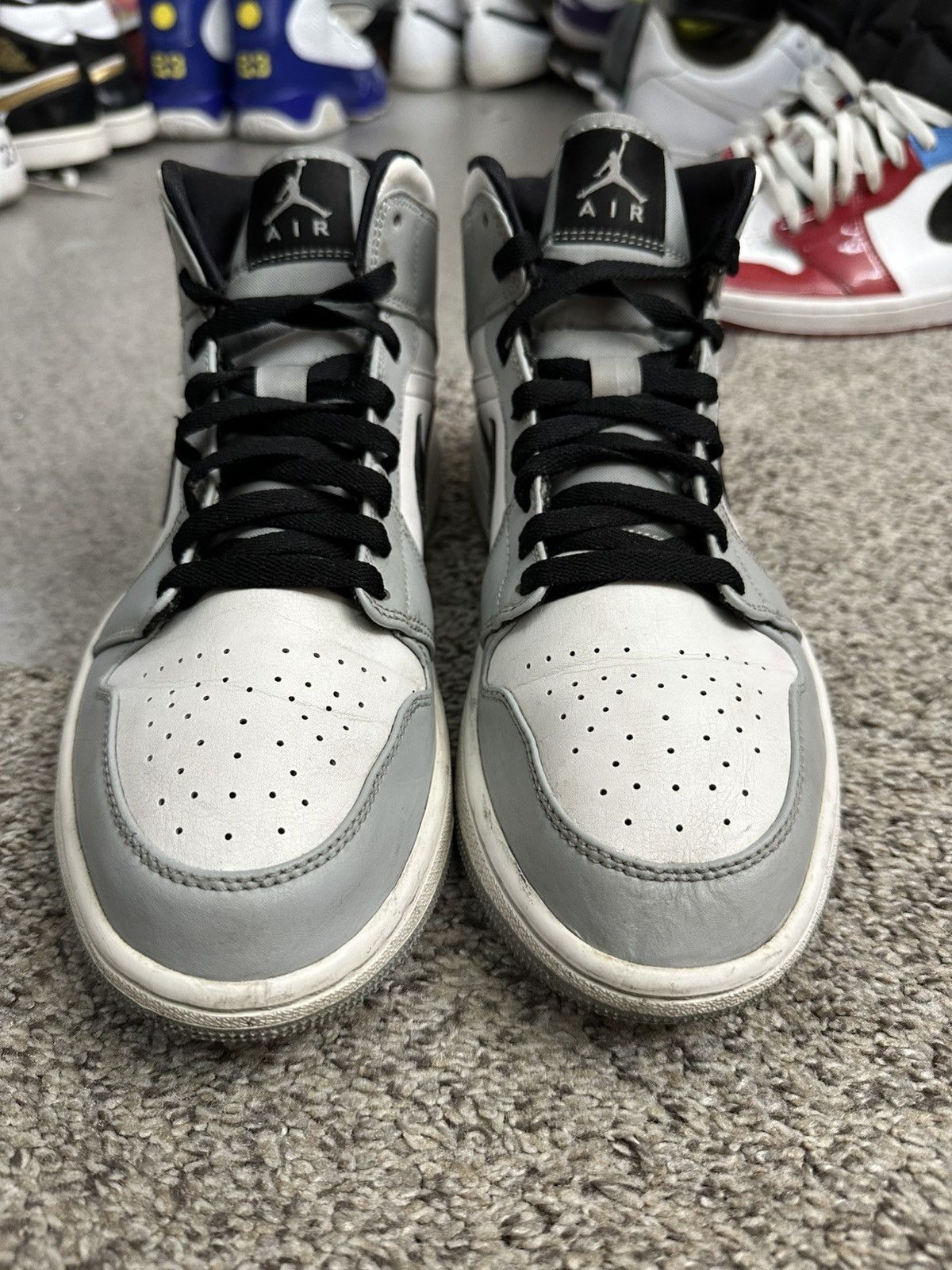 Nike Air jordan 1 mid smoke grey black white - size 9.5 Size US 9.5 / EU 42-43 - 6 Thumbnail