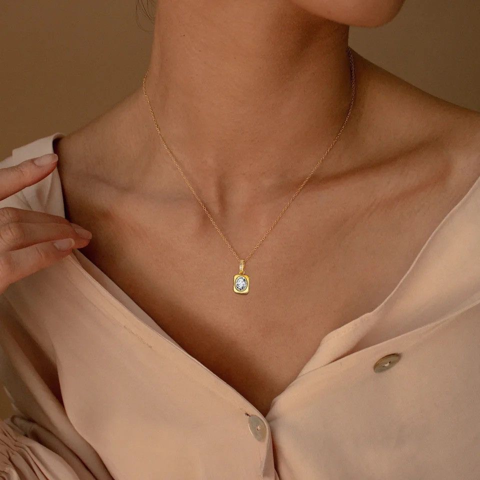 Other Dainty Square Necklace Size ONE SIZE - 3 Thumbnail