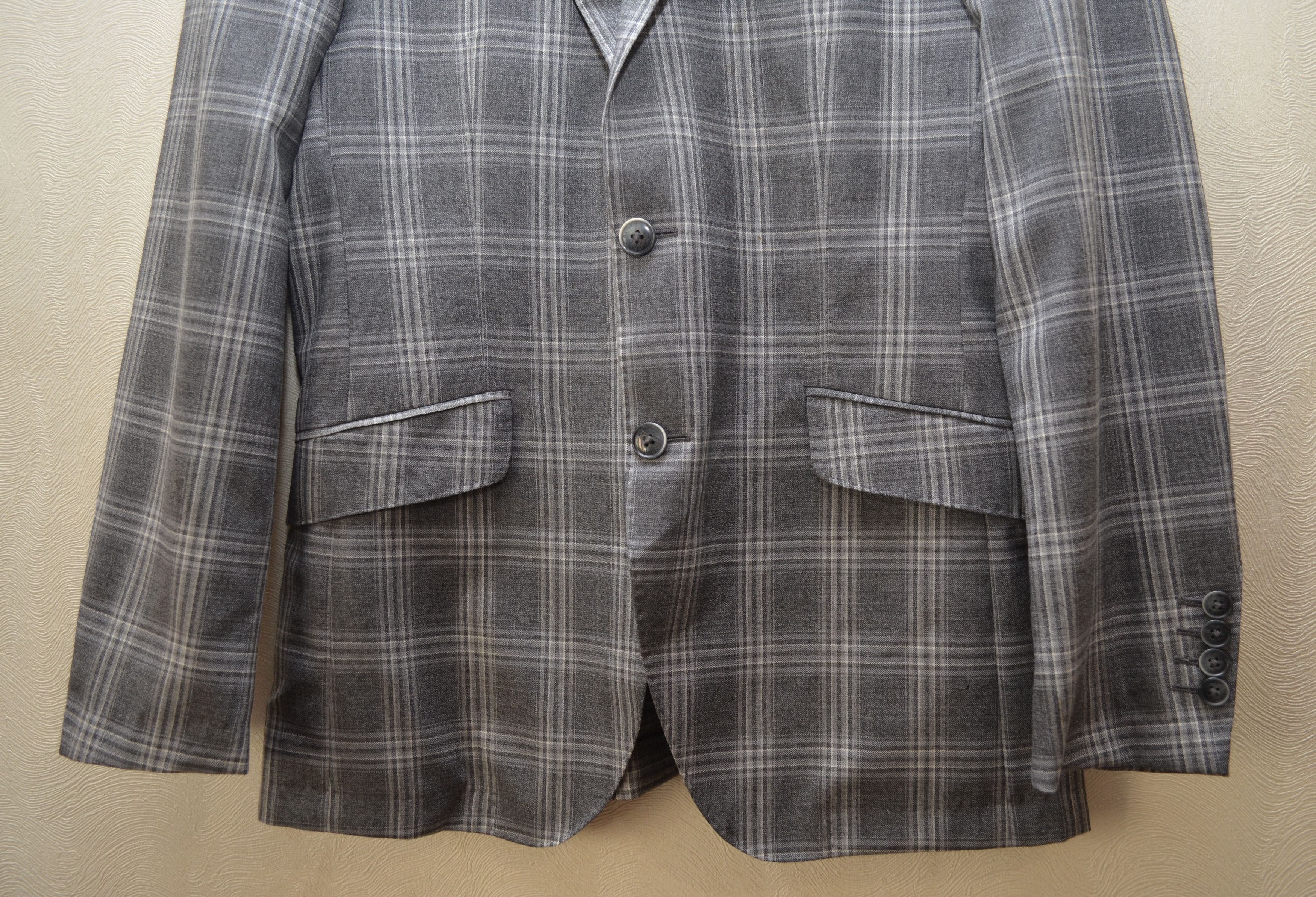 Hackett Hackett Blazer Jacket Unlined Check Wool EU48 US38 Size 38R - 4 Thumbnail