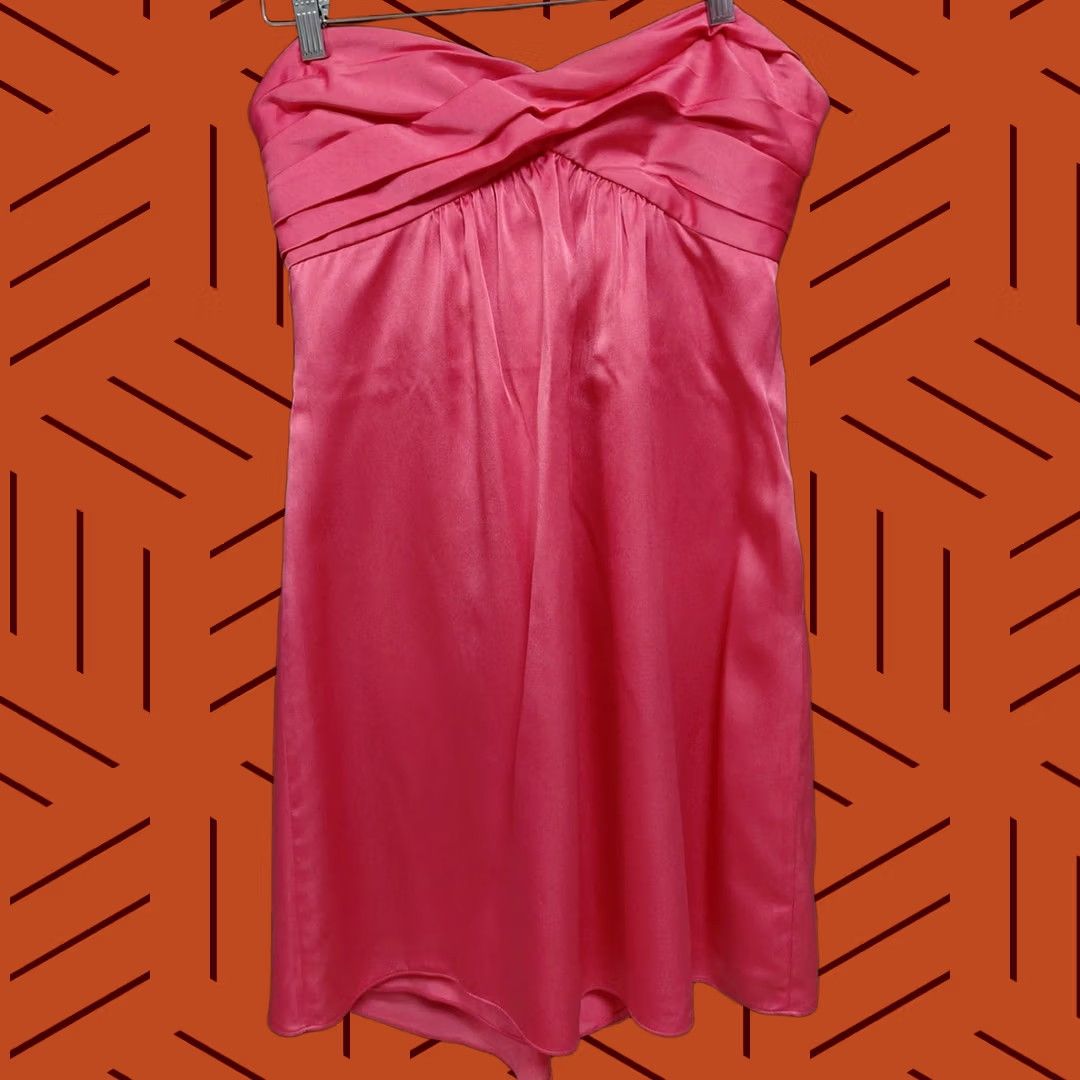 Bcbgmaxazria BCBGMAXAZRIA Pink Strapless Dress Solid Sleeveless Knee Length Size 8 Women Formal Party/Cocktail Dress Men? Size M / US 6-8 / IT 42-44 - 1 Thumbnail