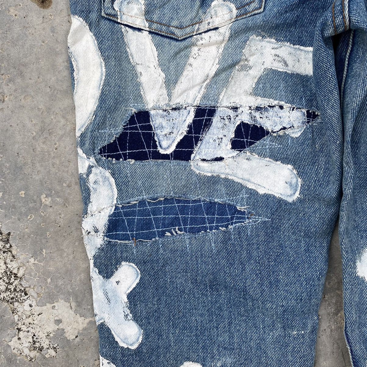 If Six Was Nine vintage classic members patchwork ripped denim jeans Size US 28 / EU 44 - 12 Thumbnail