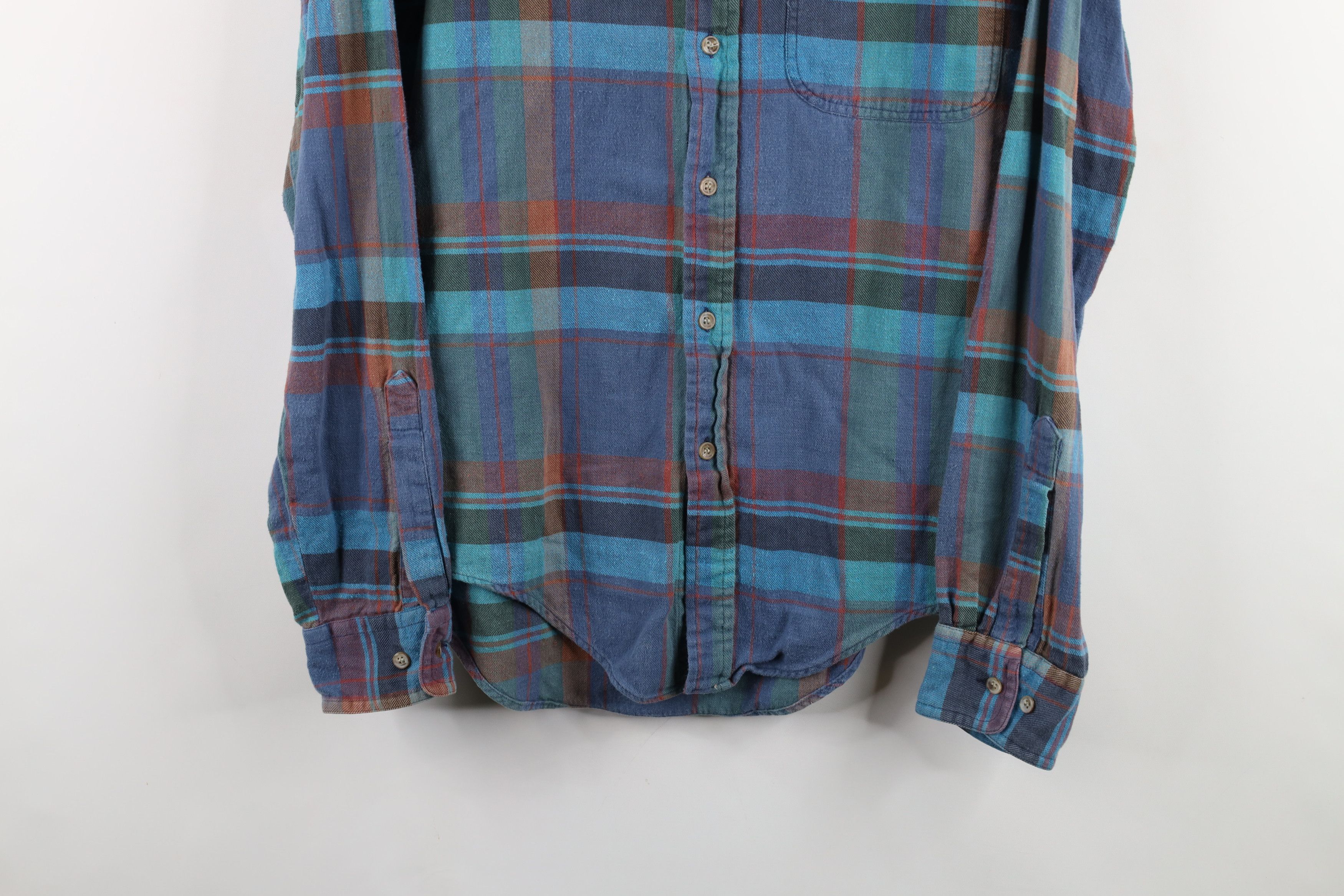 Vintage Vintage 90s Streetwear Rainbow Flannel Button Down Shirt Size US M / EU 48-50 / 2 - 3 Thumbnail