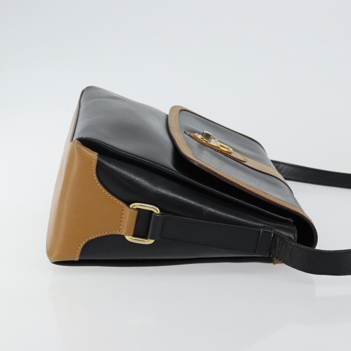 Celine CELINE Shoulder Bag Leather Black Gold Size ONE SIZE - 4 Thumbnail