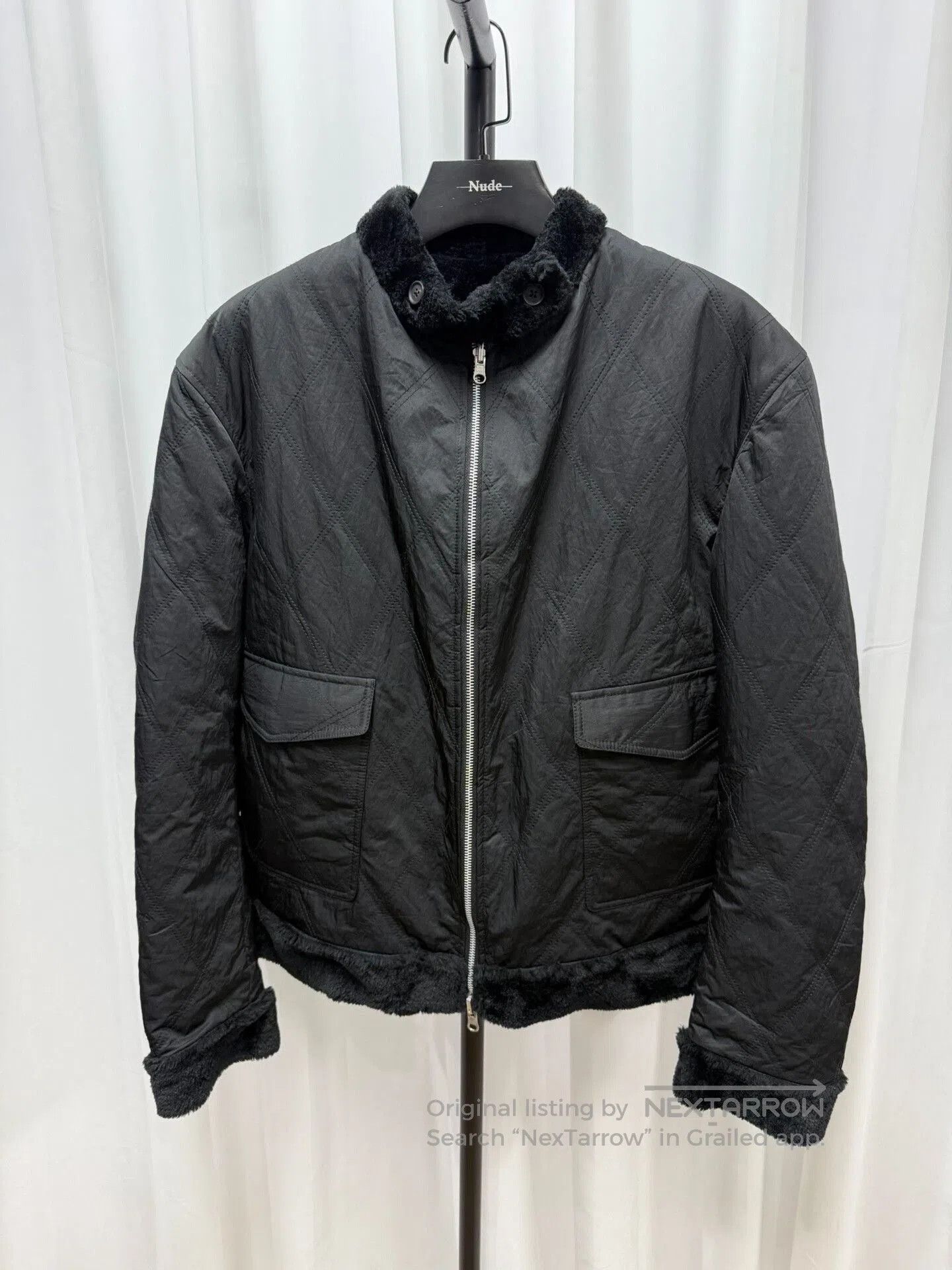 Yohji Yamamoto black faux fur jacket by yohji yamamoto. Size US L / EU 52-54 / 3 - 2 Thumbnail