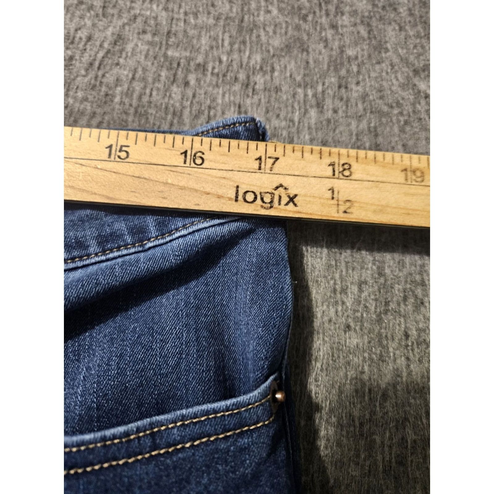 Vintage Duluth Jeans Skinny Ankle Women's 16 Regular High Rise Blue Stretch Denim 5-Pocket Zipper Button Woman Clothing Size 38" / US 16 / IT 52 - 3 Thumbnail