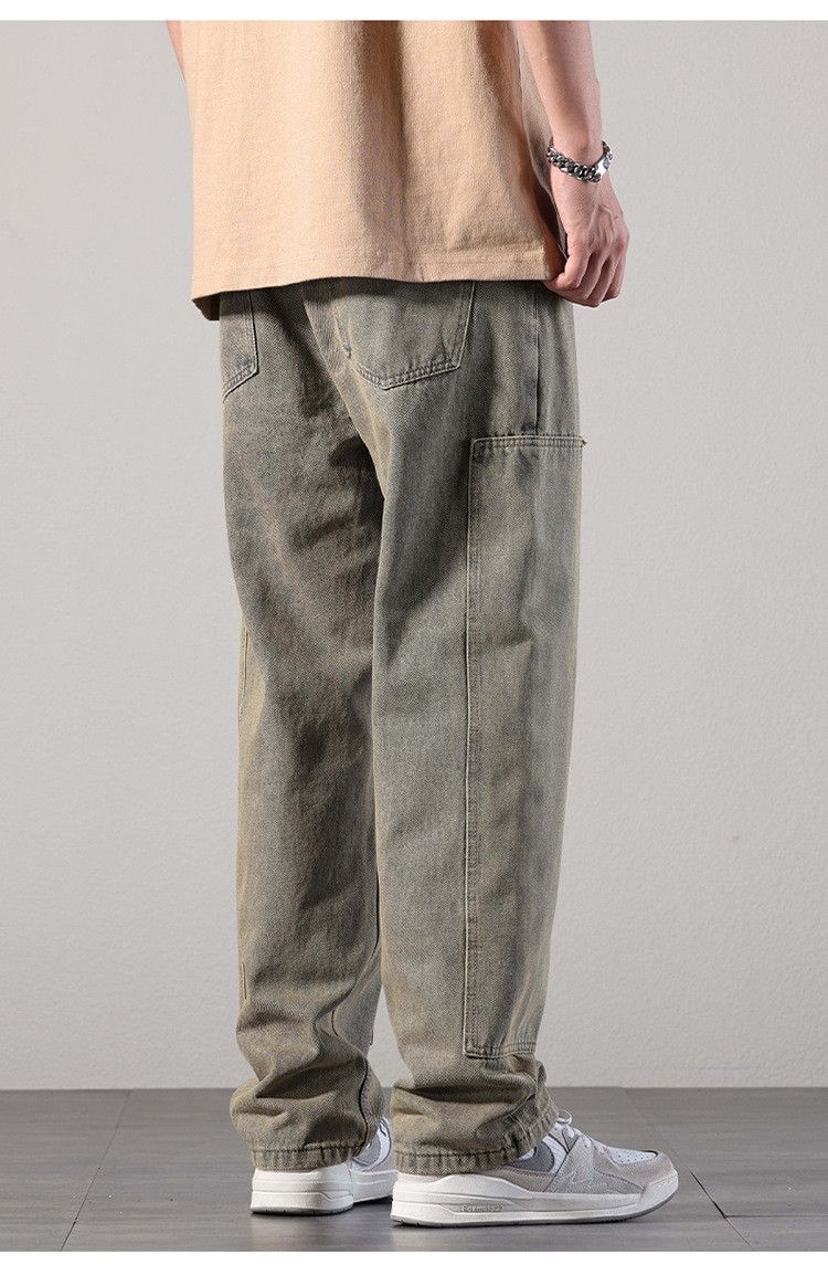 Japanese Brand × Jean Vintage washed all-match casual distressed straight jeans Size US 32 / EU 48 - 4 Thumbnail