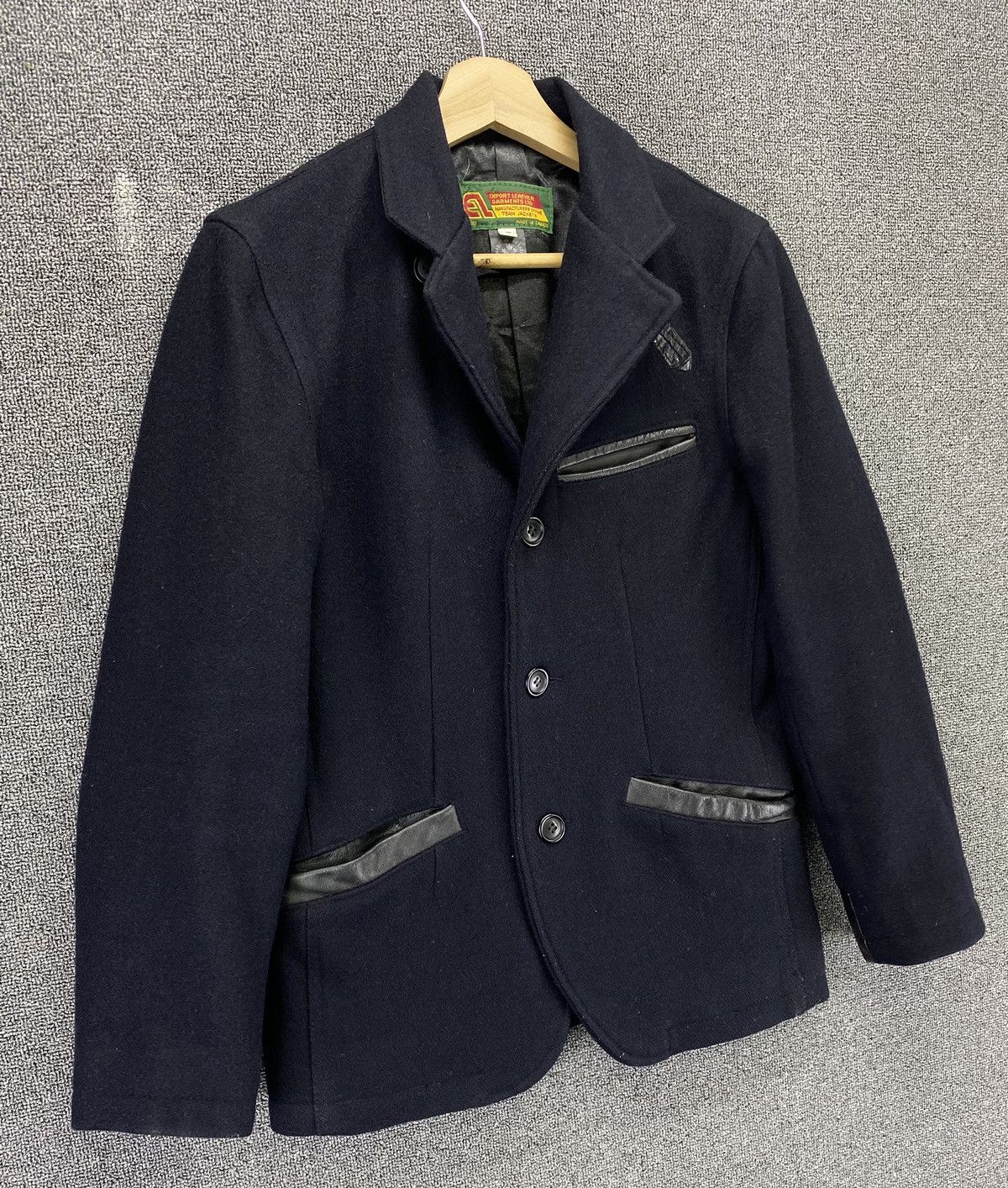 Vintage Vintage Export Leather Garments Wool Jacket Size S / US 4 / IT 40 - 2 Thumbnail