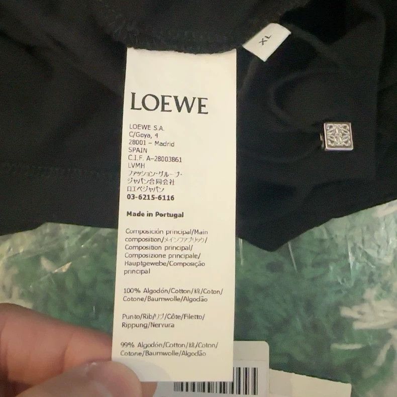 Loewe Black multicolored lettering short sleeve T-shirt
