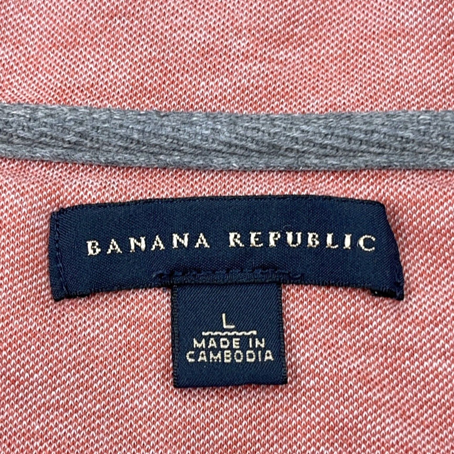Banana Republic Banana Republic Sweater Men Large Orange Pullover 1/4 Zip Cotton Adult L Knit Striped Fall Winter Modern Preppy Mens Size US L / EU 52-54 / 3 - 3 Thumbnail