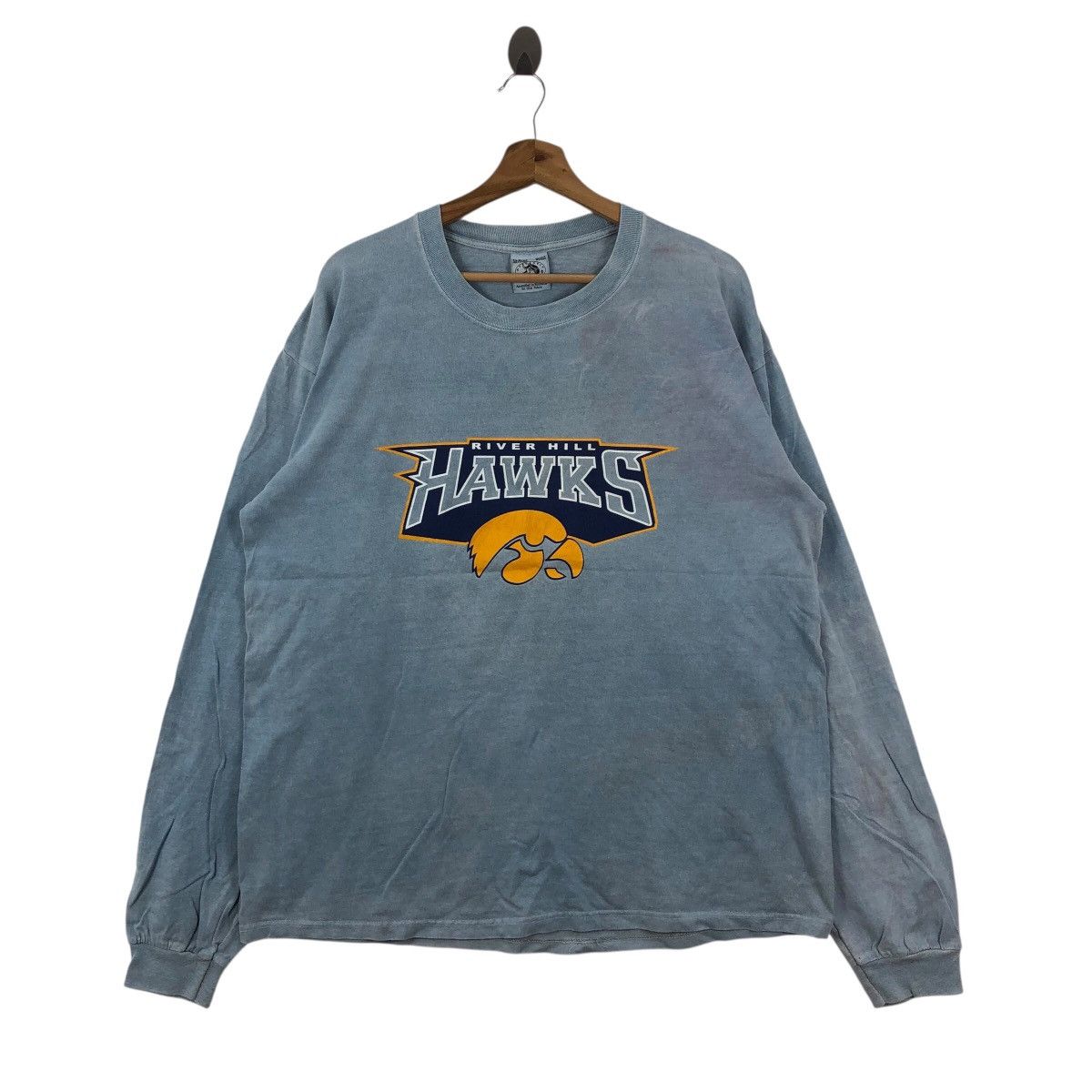 Vintage Vintage 90s River Hill HAWKS Football Long Sleeve Size L Size US L / EU 52-54 / 3 - 1 Thumbnail