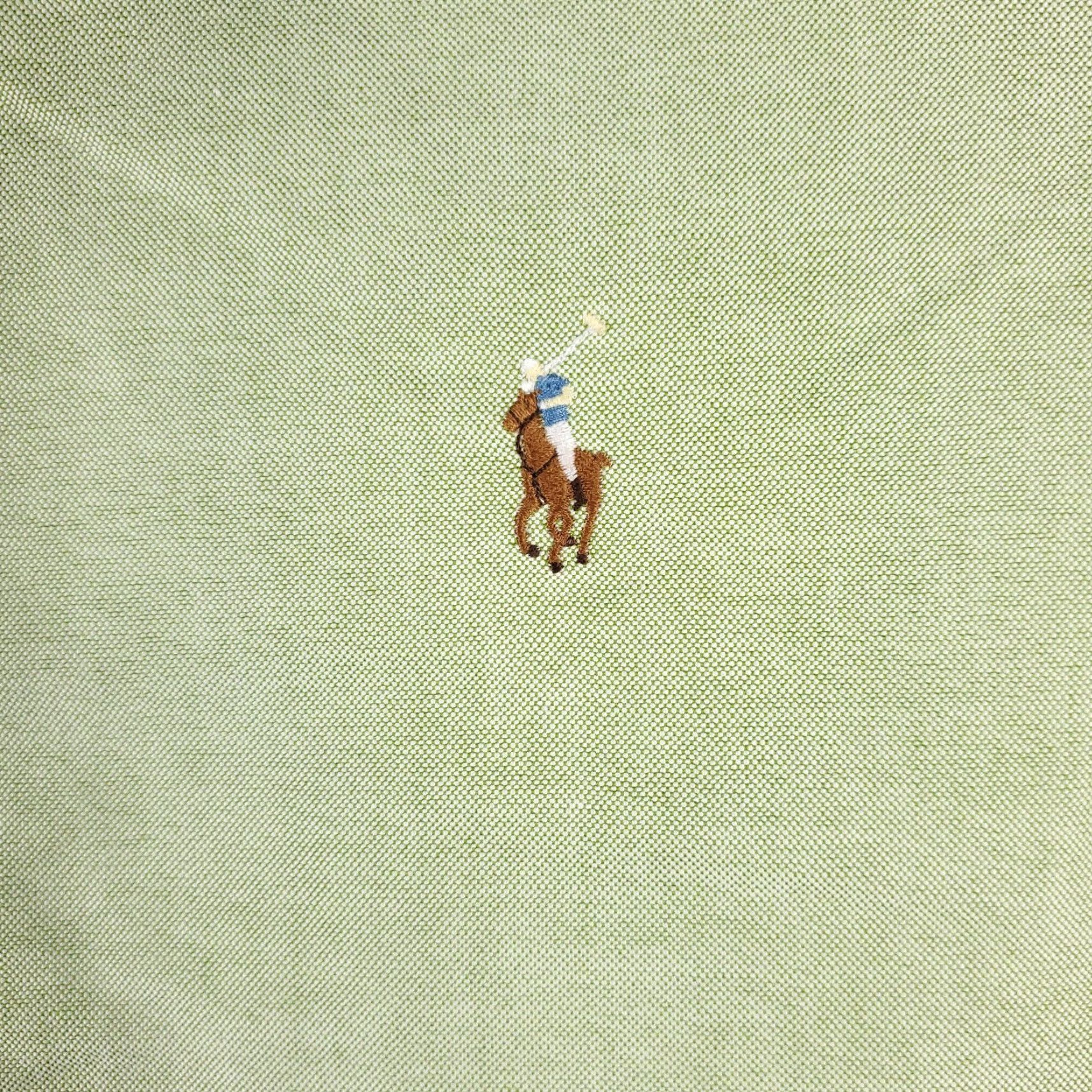 Ralph Lauren Ralph Lauren Dress Shirt Mens 17 Green Pony Button-Down Long Sleeve Size 46R - 2 Thumbnail