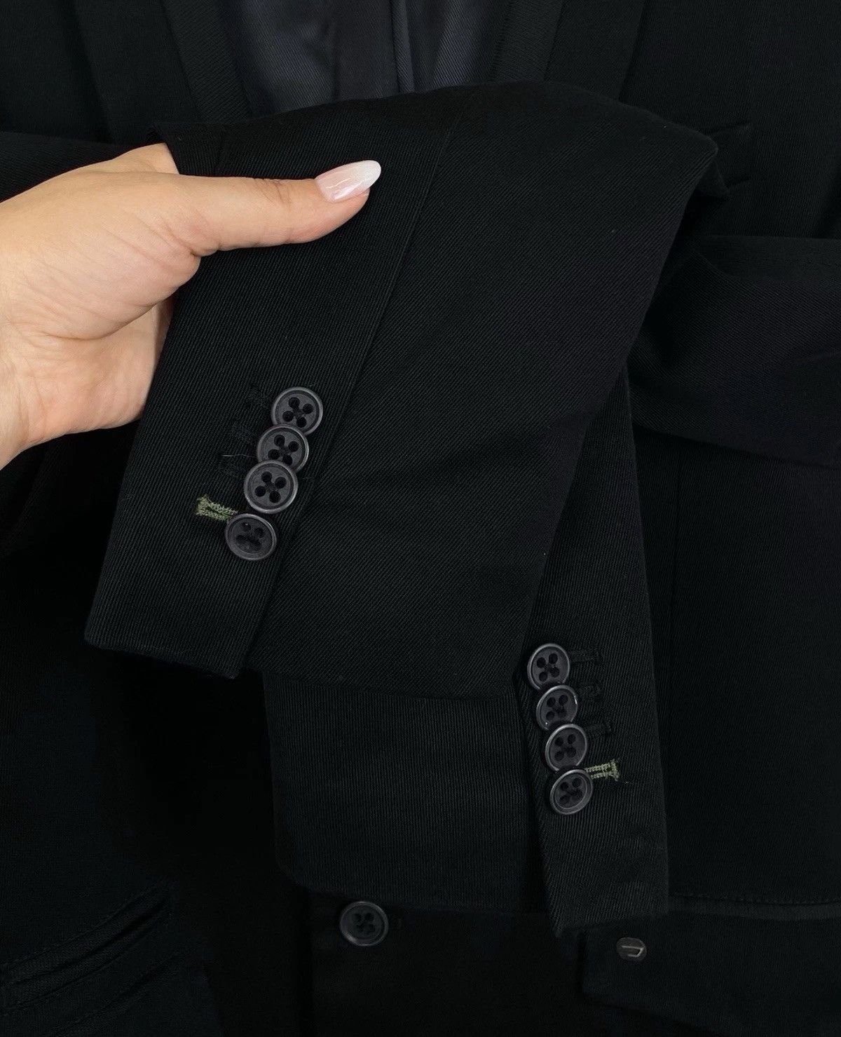 Diesel Diesel 2 Buttons Blazer Jacket Black Avant Garde CasualTop Size 40R - 4 Thumbnail