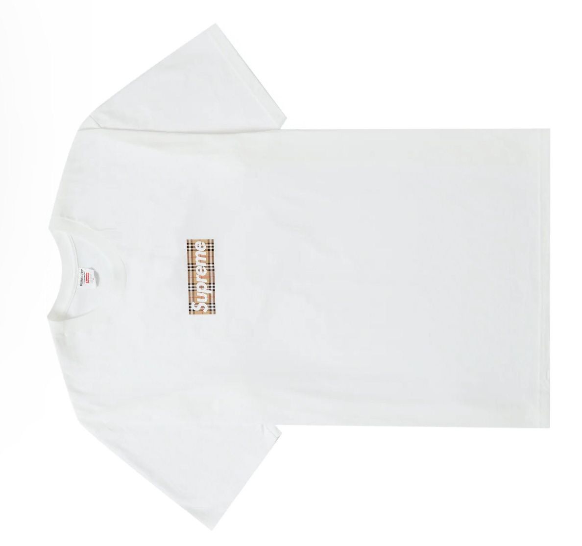 image of Burberry Box Logo Tee in White, Men's (Size Medium)