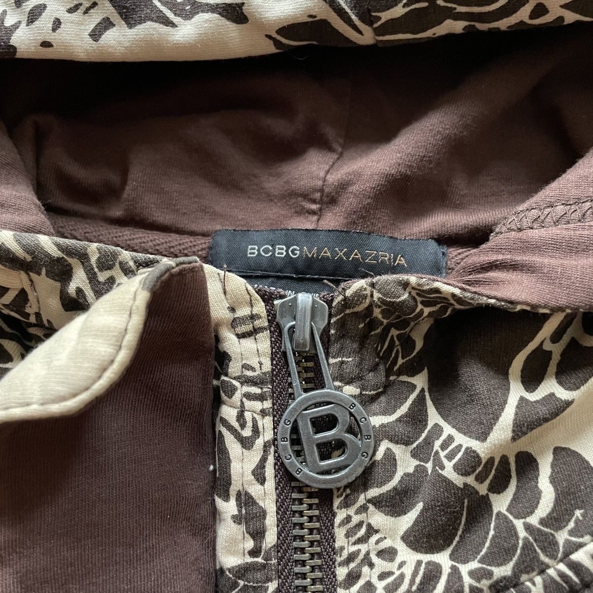 Bcbgmaxazria Beige/Brown Organic Pattern Hoodie Size US S / EU 44-46 / 1 - 2 Thumbnail