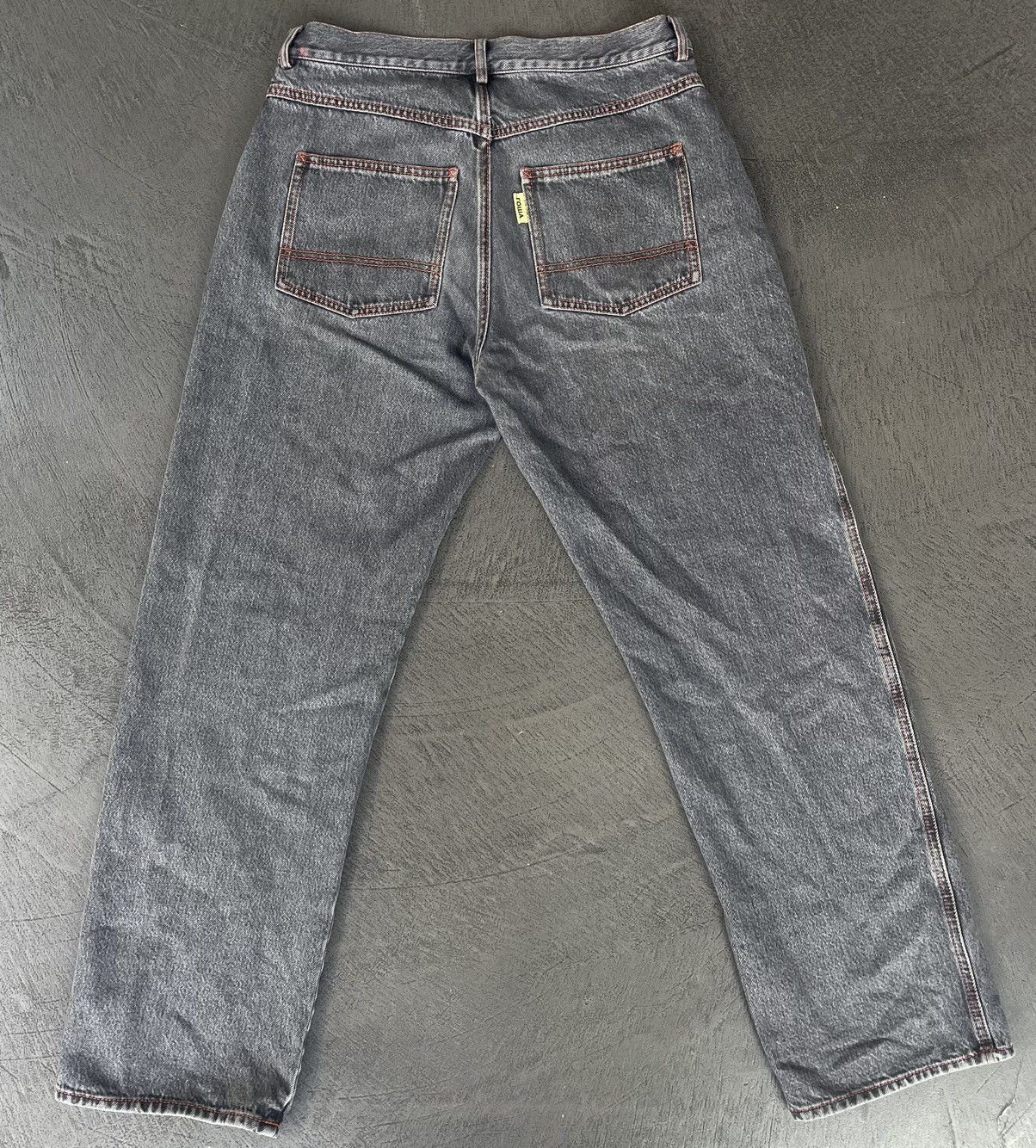 Gosha Rubchinskiy Gosha Rubchinskiy Treated Denim Pants (Stonewashed Grey) Size US 30 / EU 46 - 2 Thumbnail