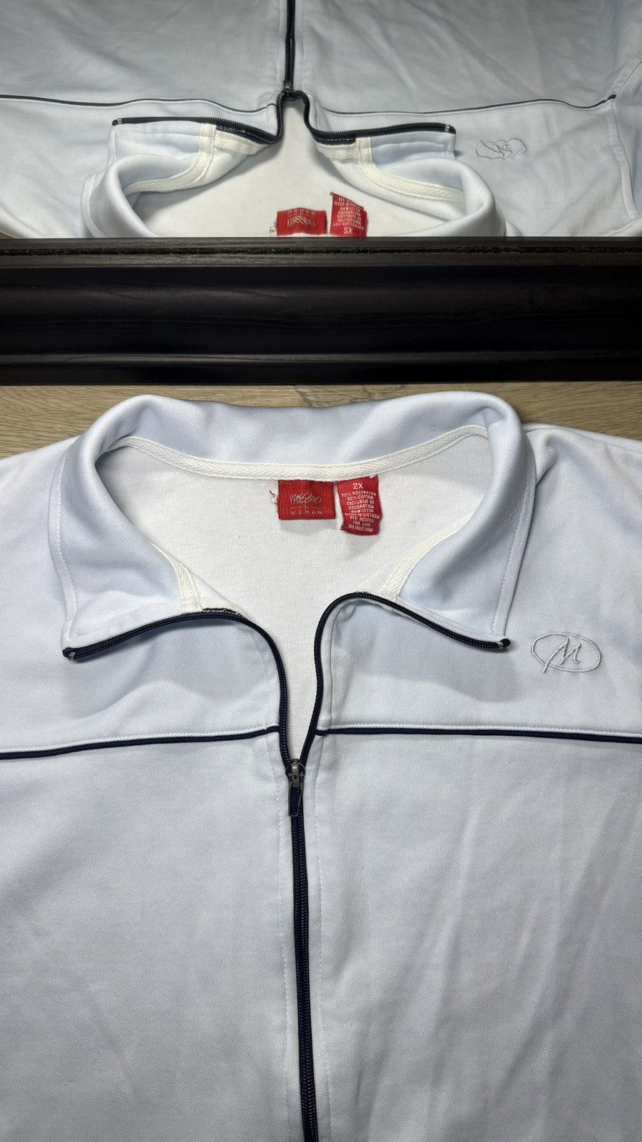 Mossimo Vintage 1990s Women’s Embroidered Mossimo Logo Striped Track Size XXL / US 16-18 / IT 52-54 - 4 Thumbnail