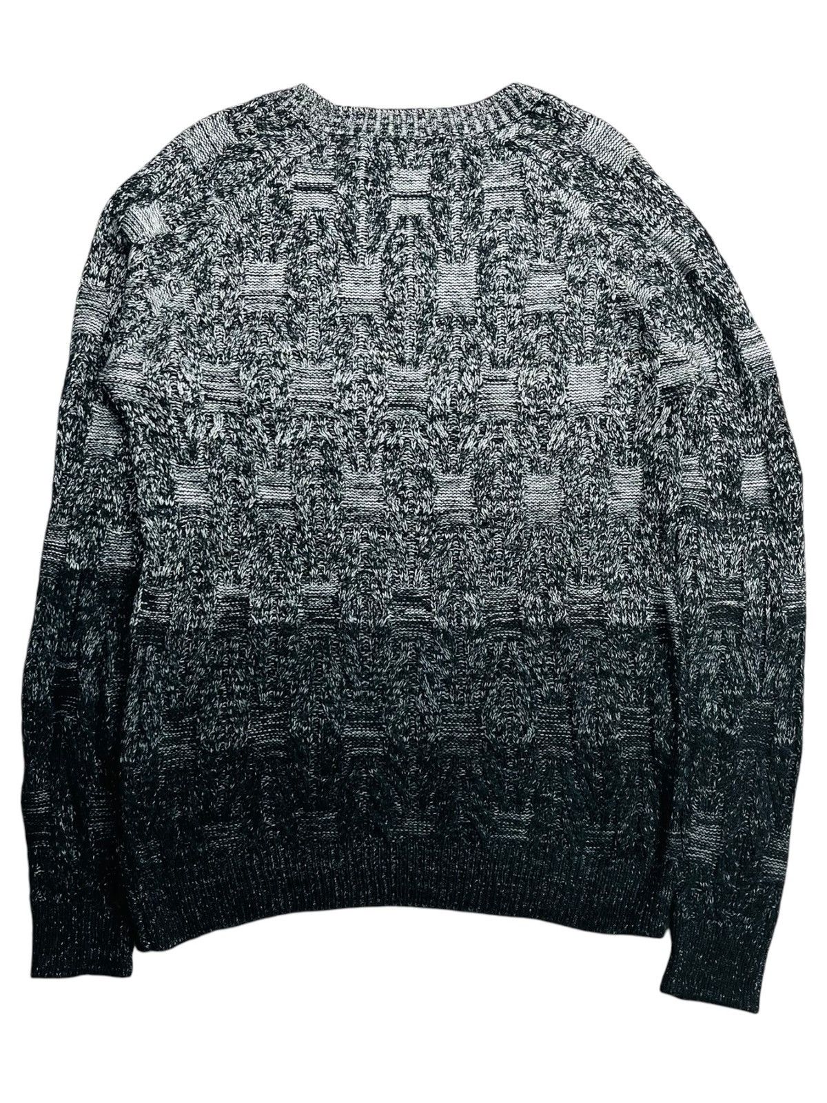 BUFFALO BOBS 2000s Fuga - Ombre Gradient Knitted Sweater Size US M / EU 48-50 / 2 - 2 Thumbnail