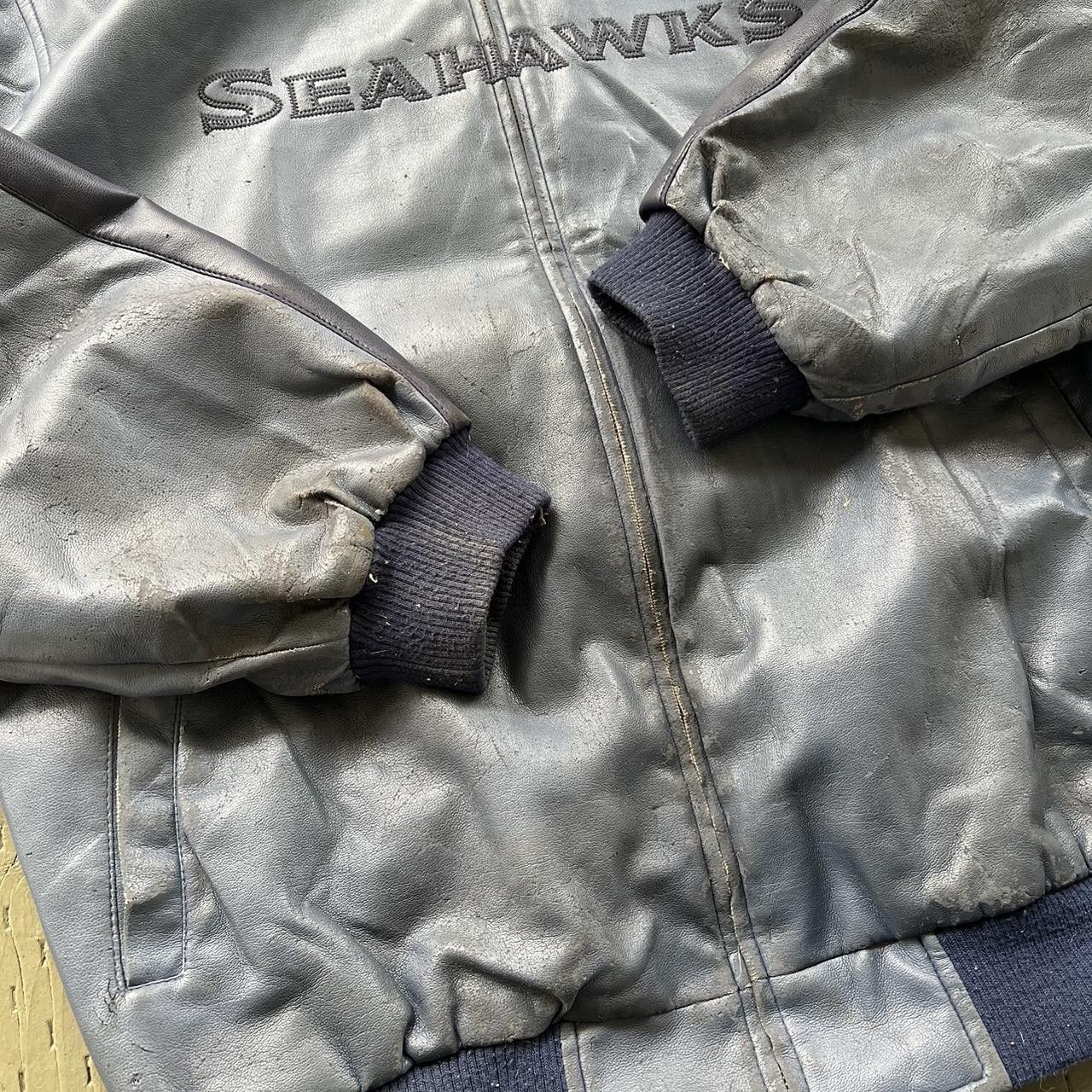 NFL Vintage Seattle Seahawks Jacket NFL Embroidered Mens Navy Size US M / EU 48-50 / 2 - 7 Thumbnail