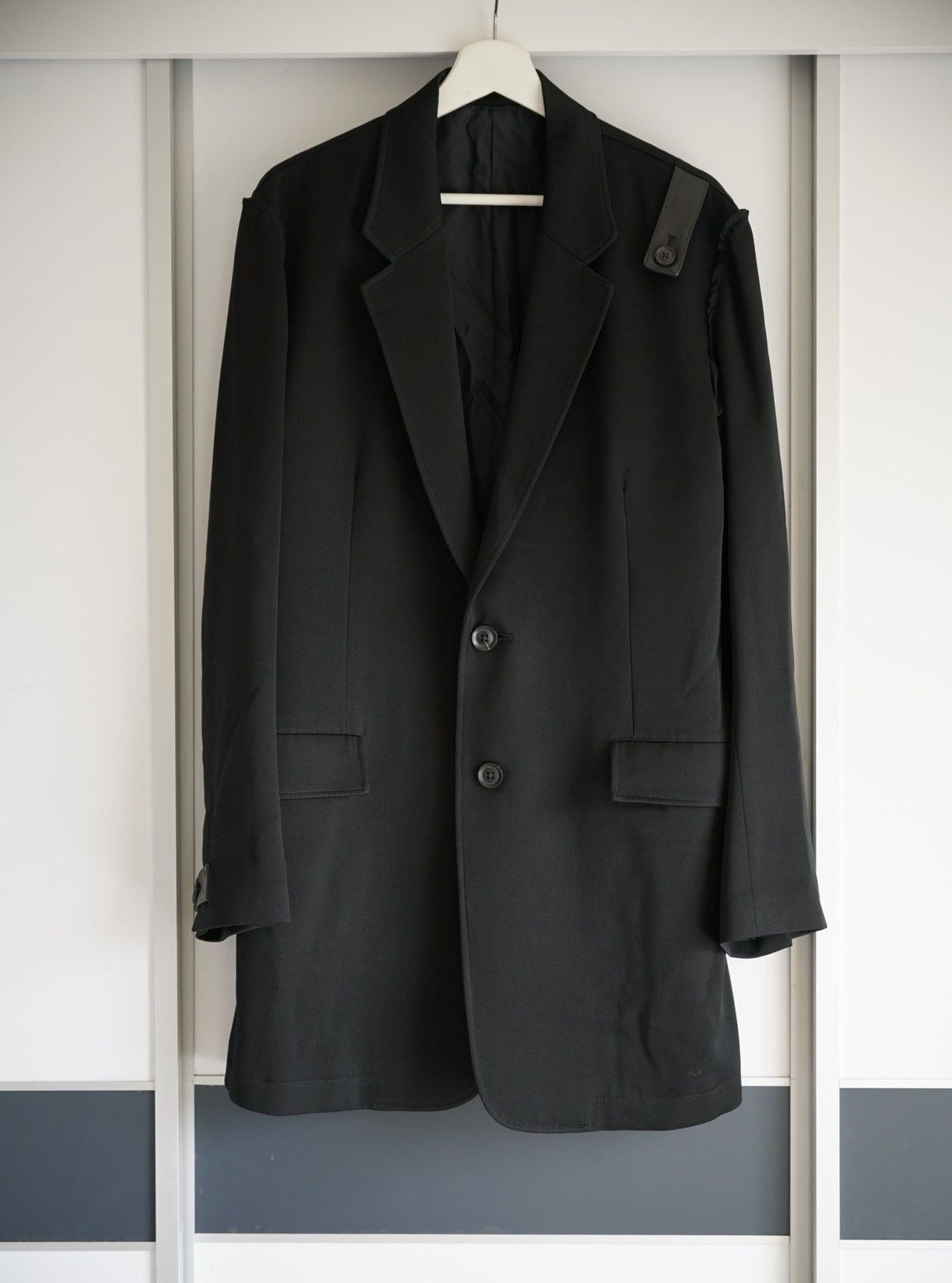 Yohji Yamamoto Yohji Yamamoto 17AW Floral Pleated Leather-Trim Blazer Size US M / EU 48-50 / 2 - 1 Thumbnail