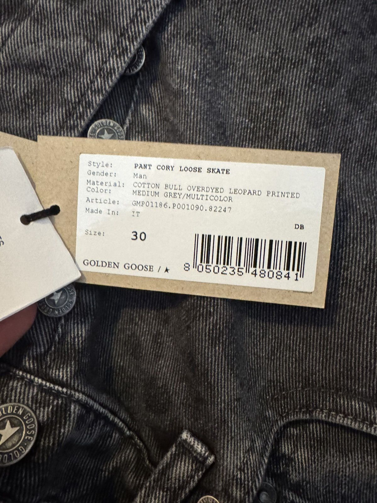 Golden Goose Leopard printed jeans — Golden Goose Size US 30 / EU 46 - 8 Thumbnail