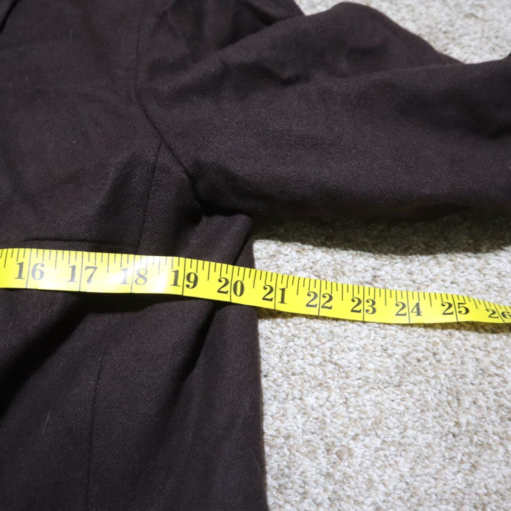 Vintage Requirements Dark Brown Wool Jacket Fully Lined Full Zip Ladies Women's Size 12 Size XL / US 12-14 / IT 48-50 - 6 Thumbnail