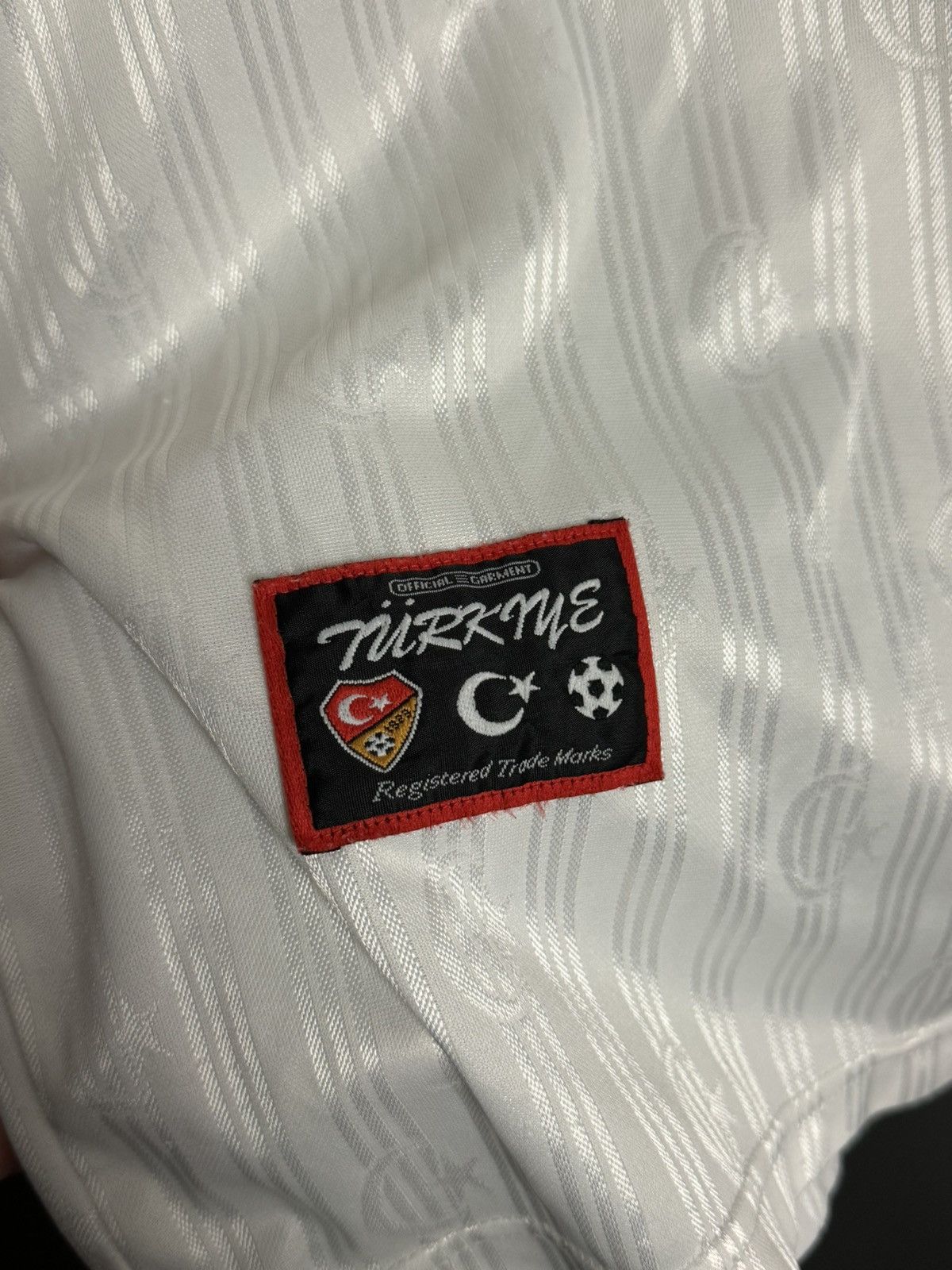 Adidas Turkey National Team 96/98 Away Football Soccer Jersey Shirt Size US M / EU 48-50 / 2 - 4 Thumbnail